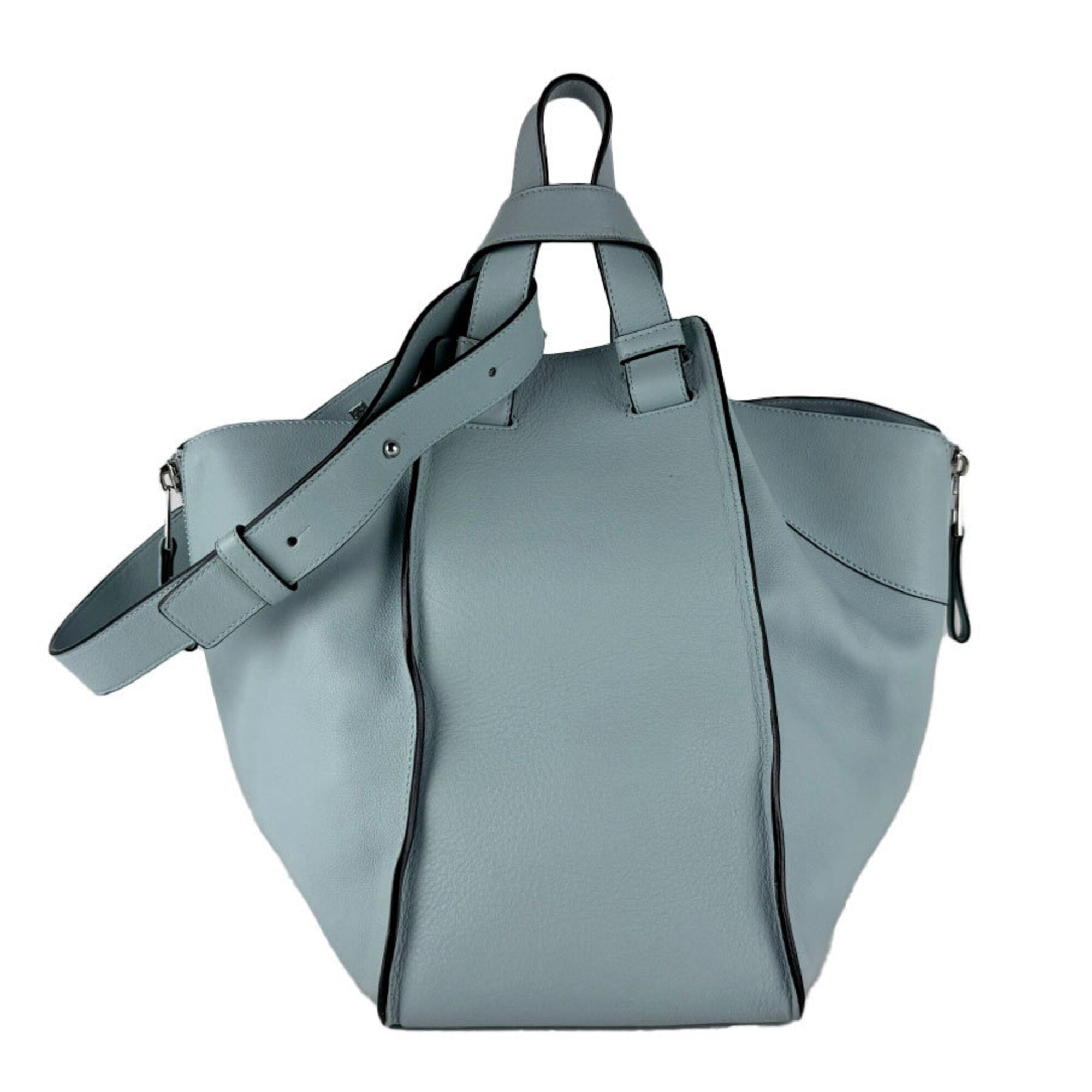 Loewe Light Blue Leather Handbag Shoulder Bag (Pre-Owned)