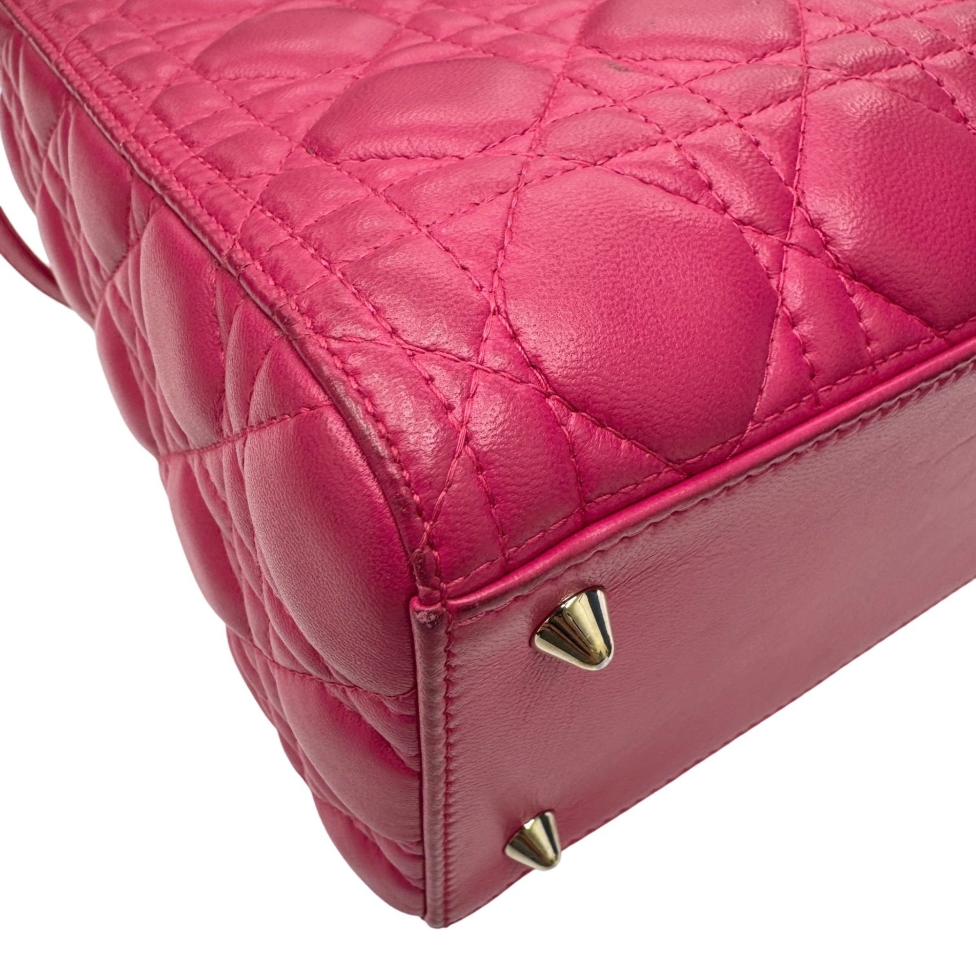 Christian Dior Pink Leather Handbag (Pre-Owned)