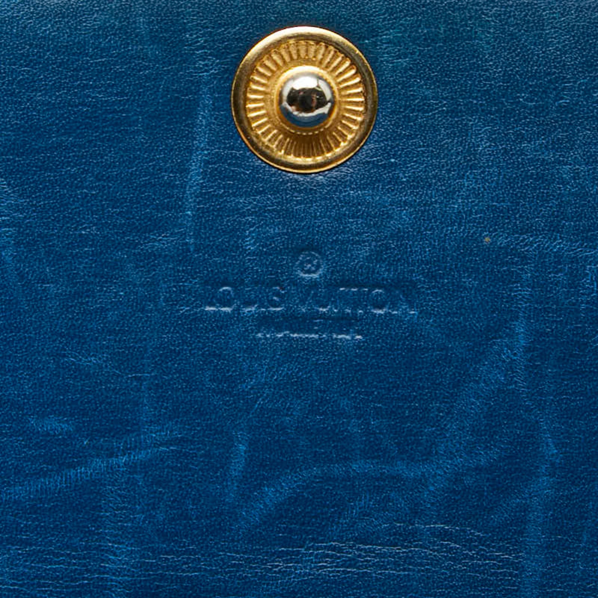 Louis Vuitton Epi Toledo Blue Leather Long Wallet (Bi-Fold) (Pre-Owned)