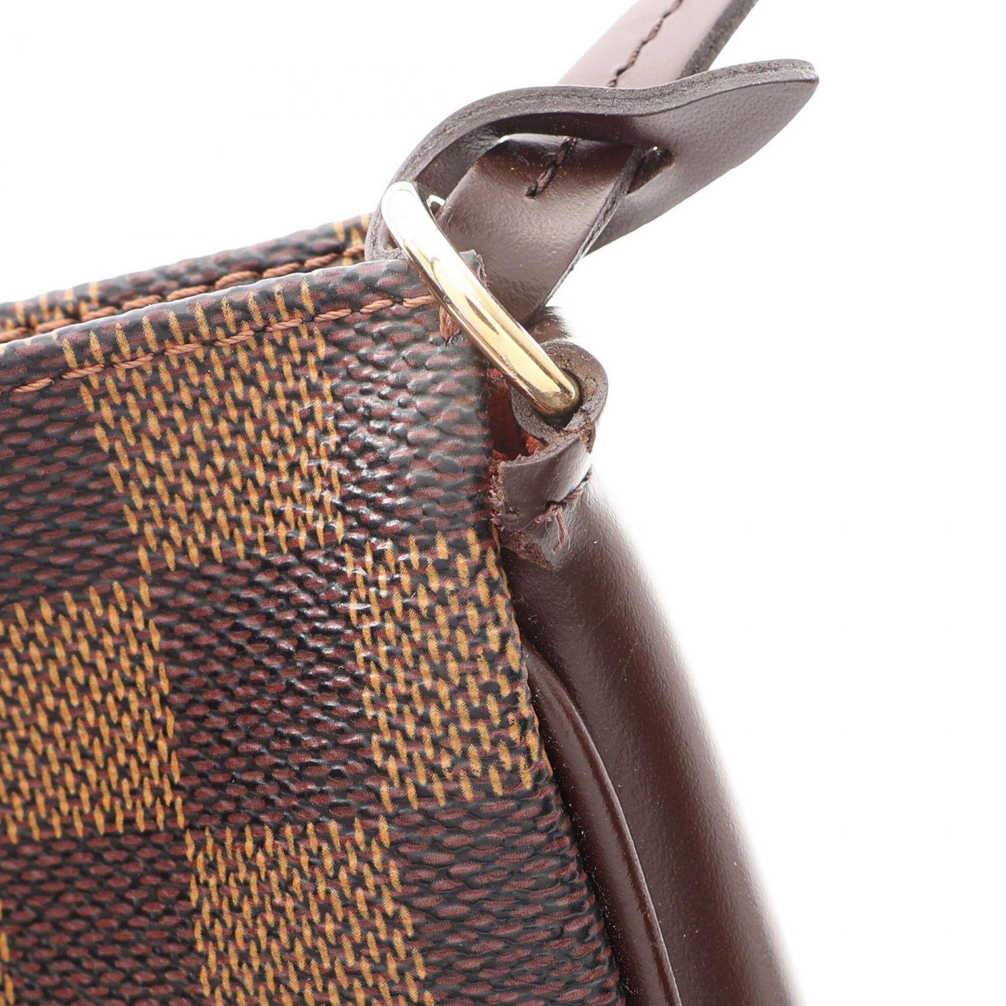 Louis Vuitton Brown Coated Canvas Leather Handbag (Pre-Owned)