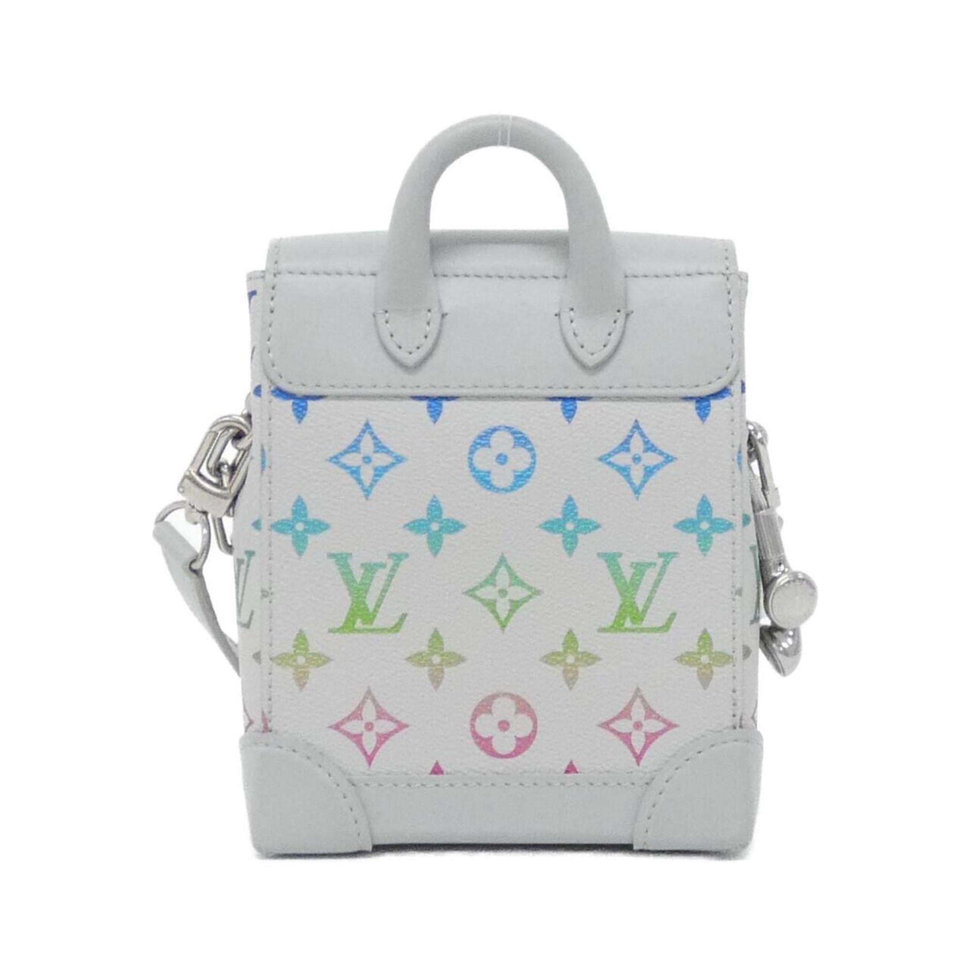 Louis Vuitton Gray Coated Canvas Shoulder Bag (Pre-Owned)