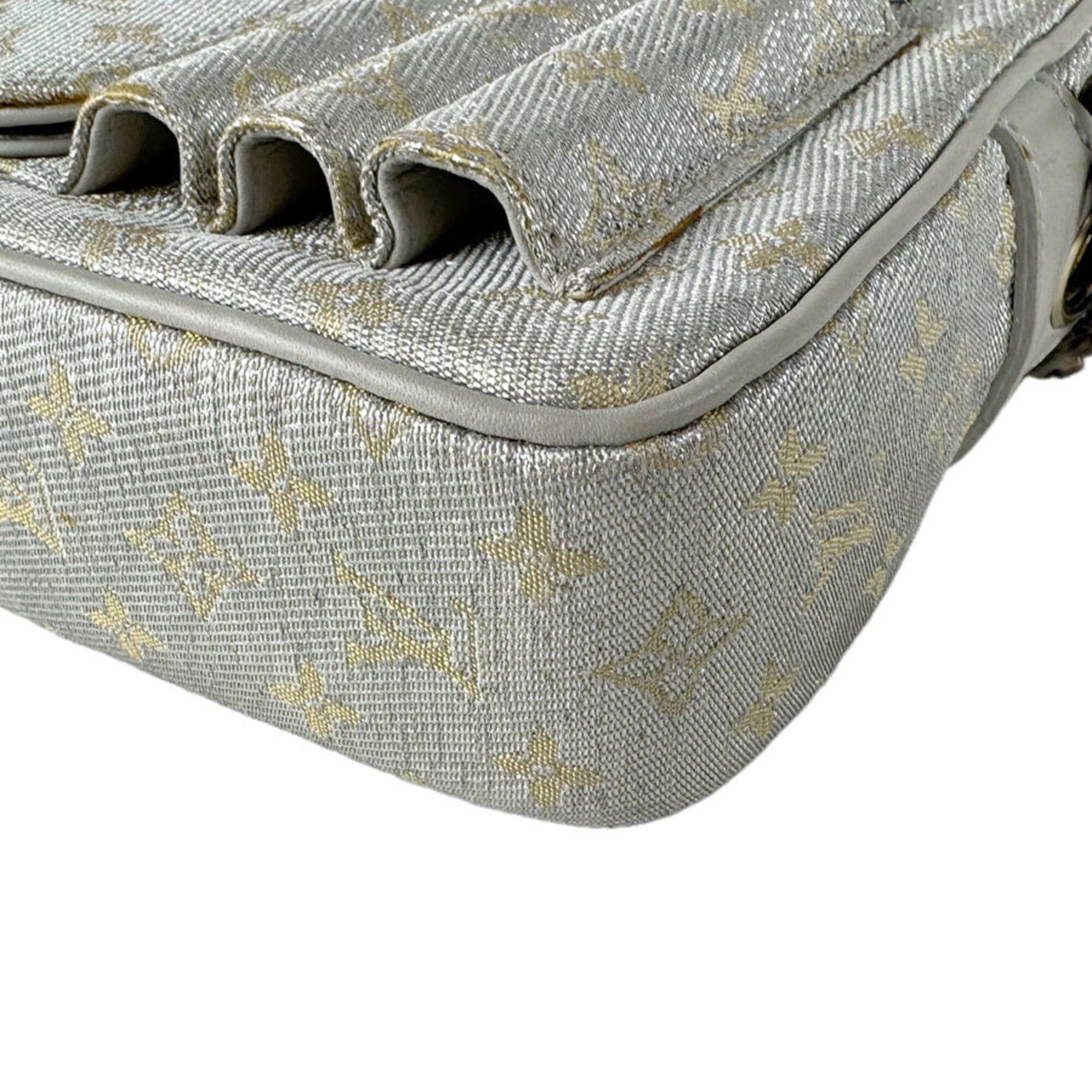 Louis Vuitton Silver Monogram Shiny Shoulder Bag (Pre-Owned)
