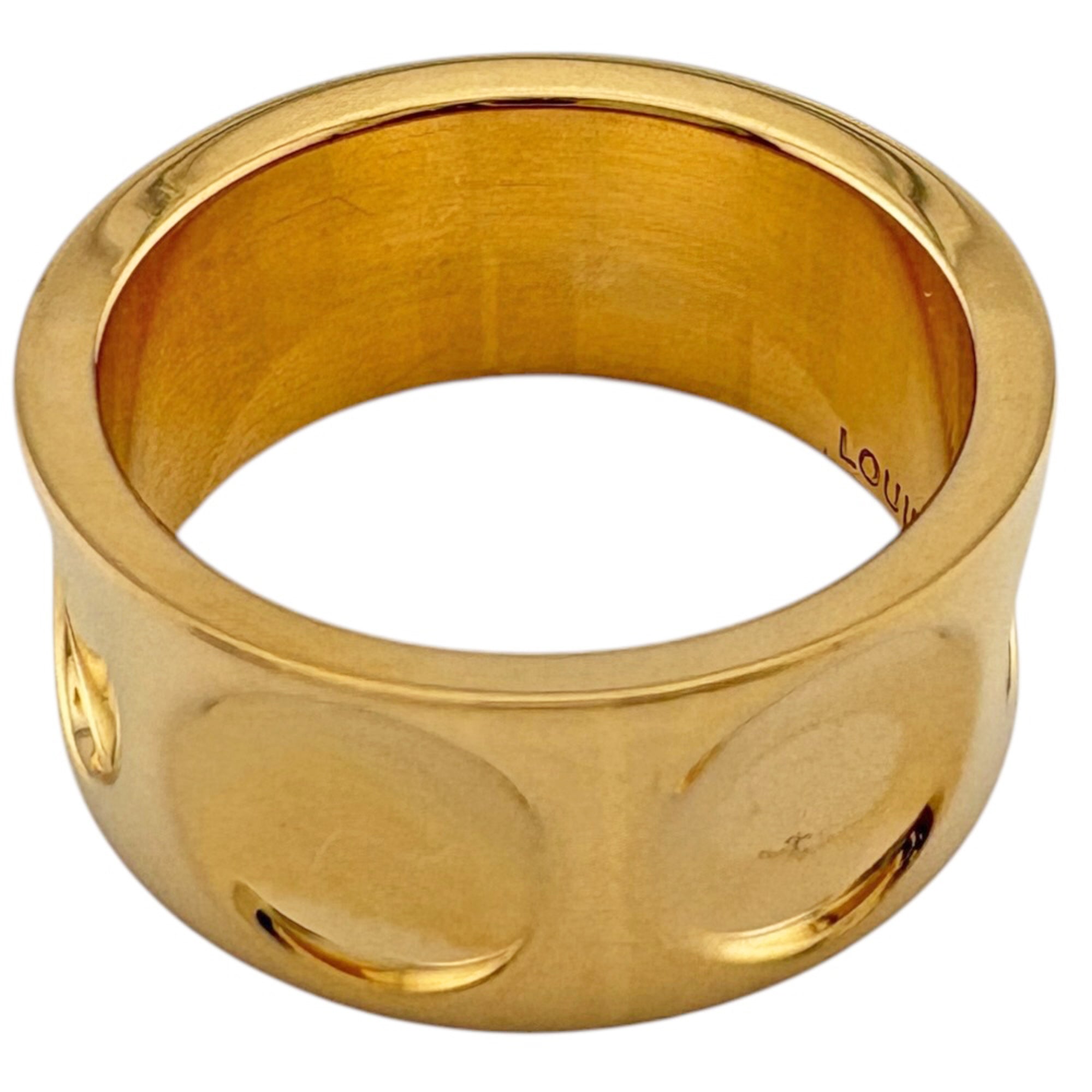 Louis Vuitton Gold Yellow Gold (18K) Band Ring (Pre-Owned)