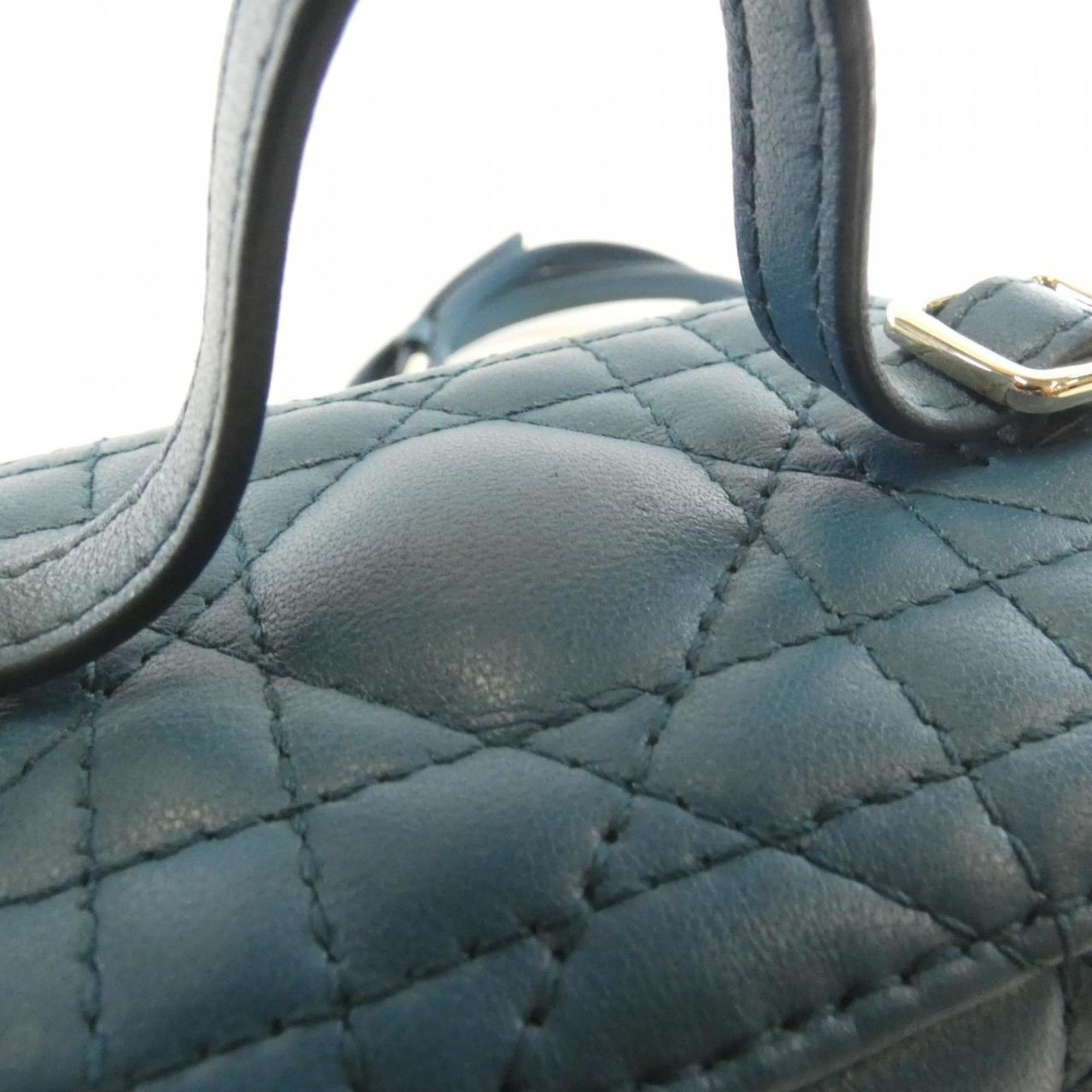 Christian Dior Blue Leather Handbag (Pre-Owned)