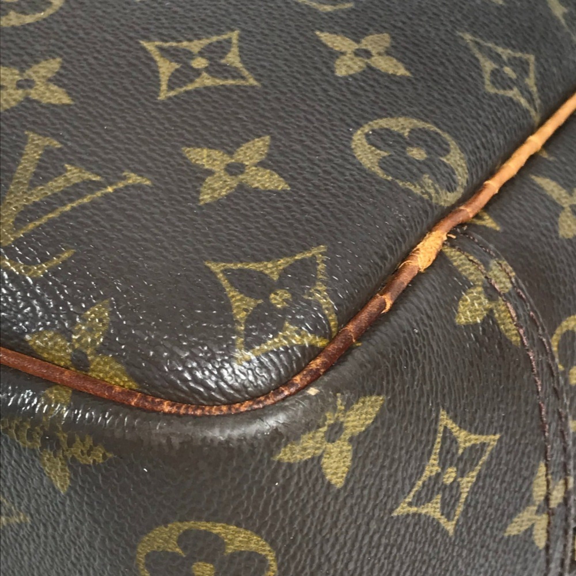 Louis Vuitton Brown Monogram Canvas Boston Bag Handbag Tote Bag (Pre-Owned)