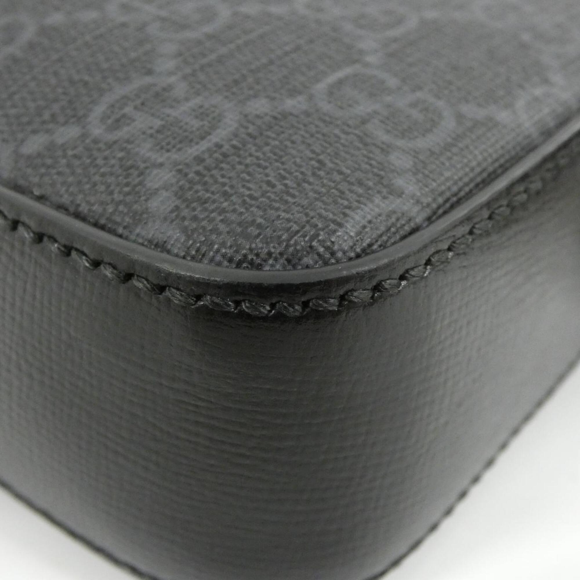 Gucci Black Gg Supreme Leather Shoulder Bag (Pre-Owned)