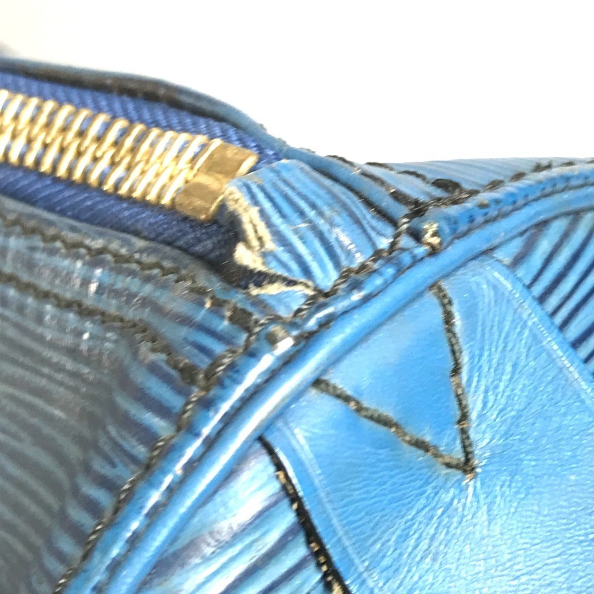 Louis Vuitton Blue Toledo Blue Epi Leather Boston Bag (Pre-Owned)