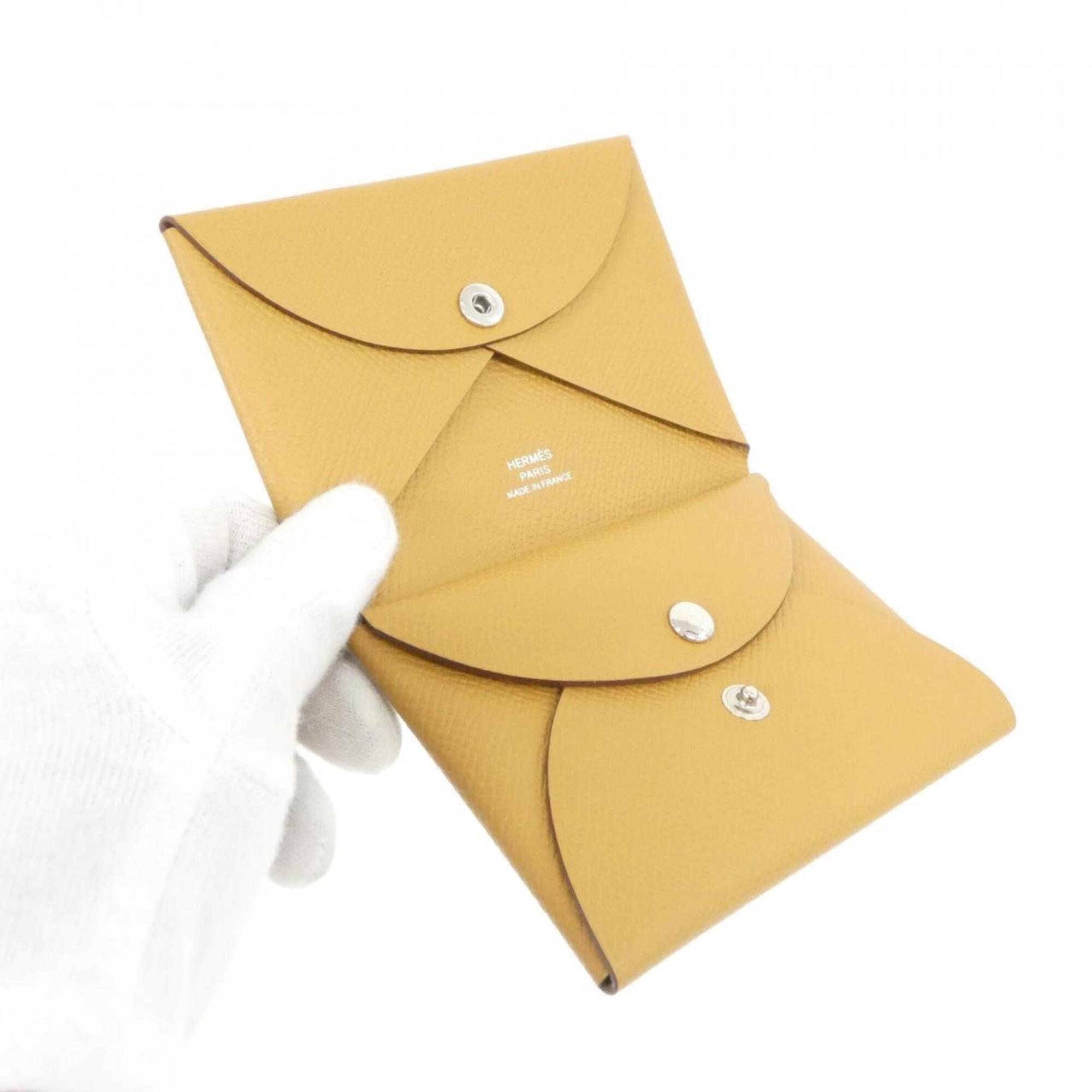 Hermes Brown Epsom Leather Coin Purse/Coin Case (Pre-Owned)