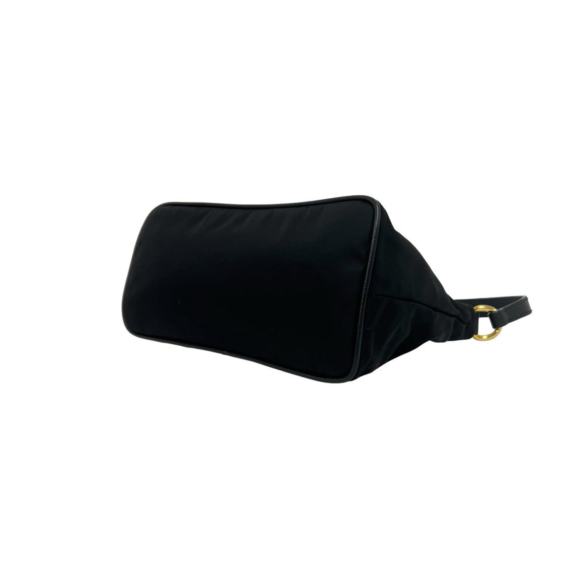 Prada Black Nylon Leather Handbag Pouch (Pre-Owned)