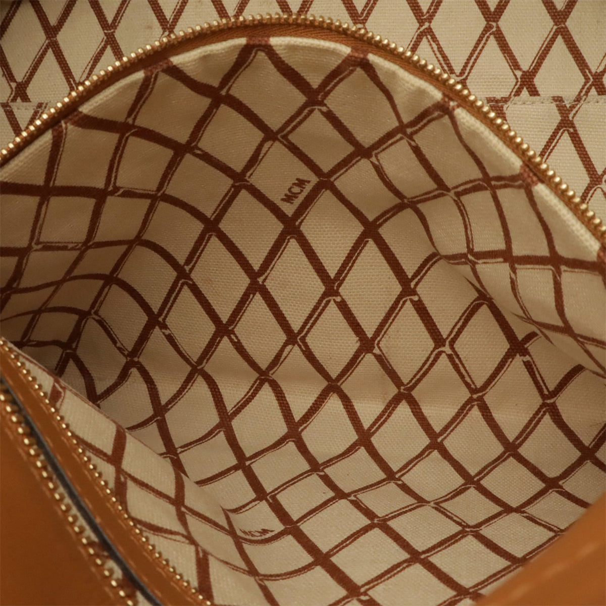 Mcm Brown Coated Canvas Shoulder Bag Tote Bag (Pre-Owned)