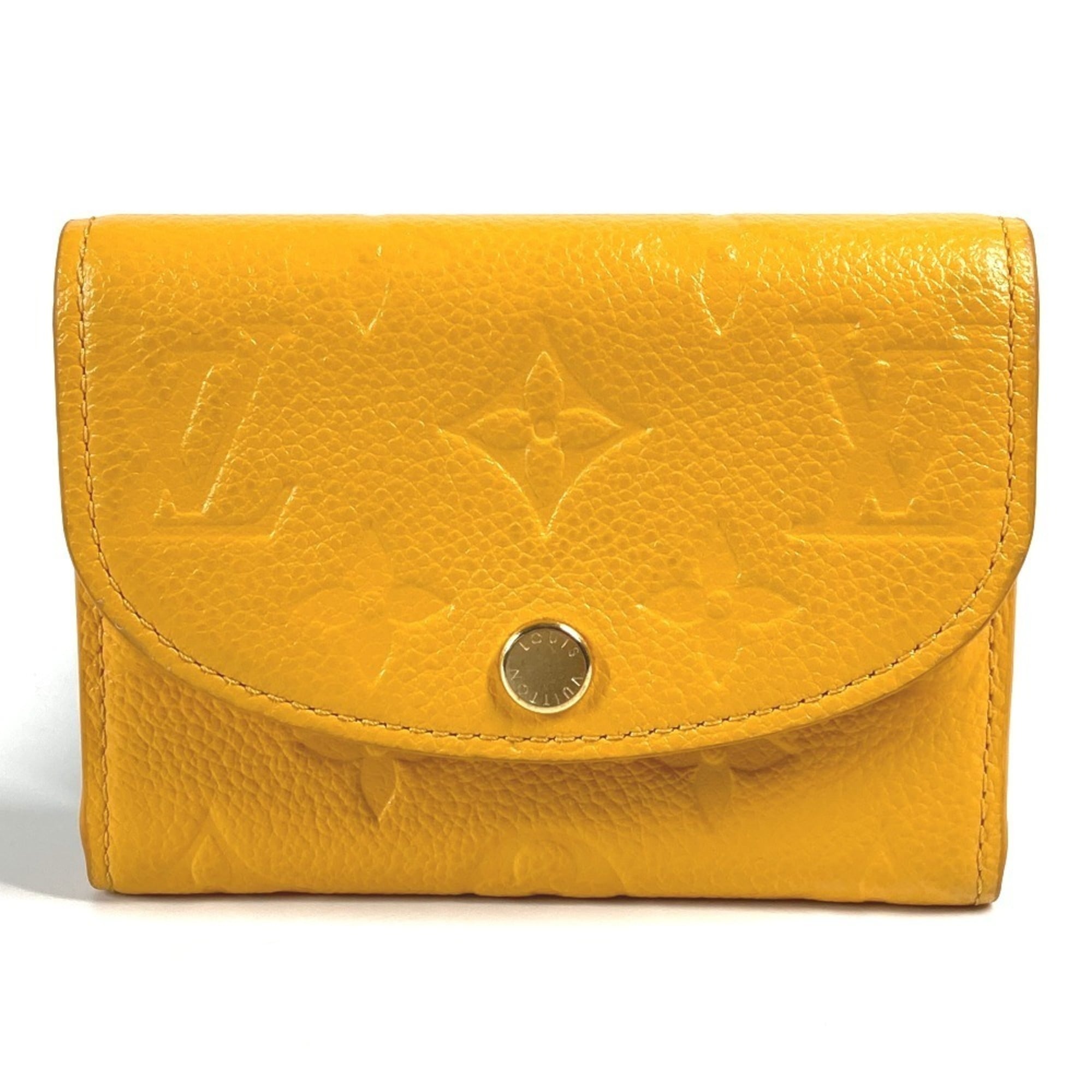 Louis Vuitton Jaune Yellow Monogram Empreinte Coin Purse/Coin Case (Pre-Owned)