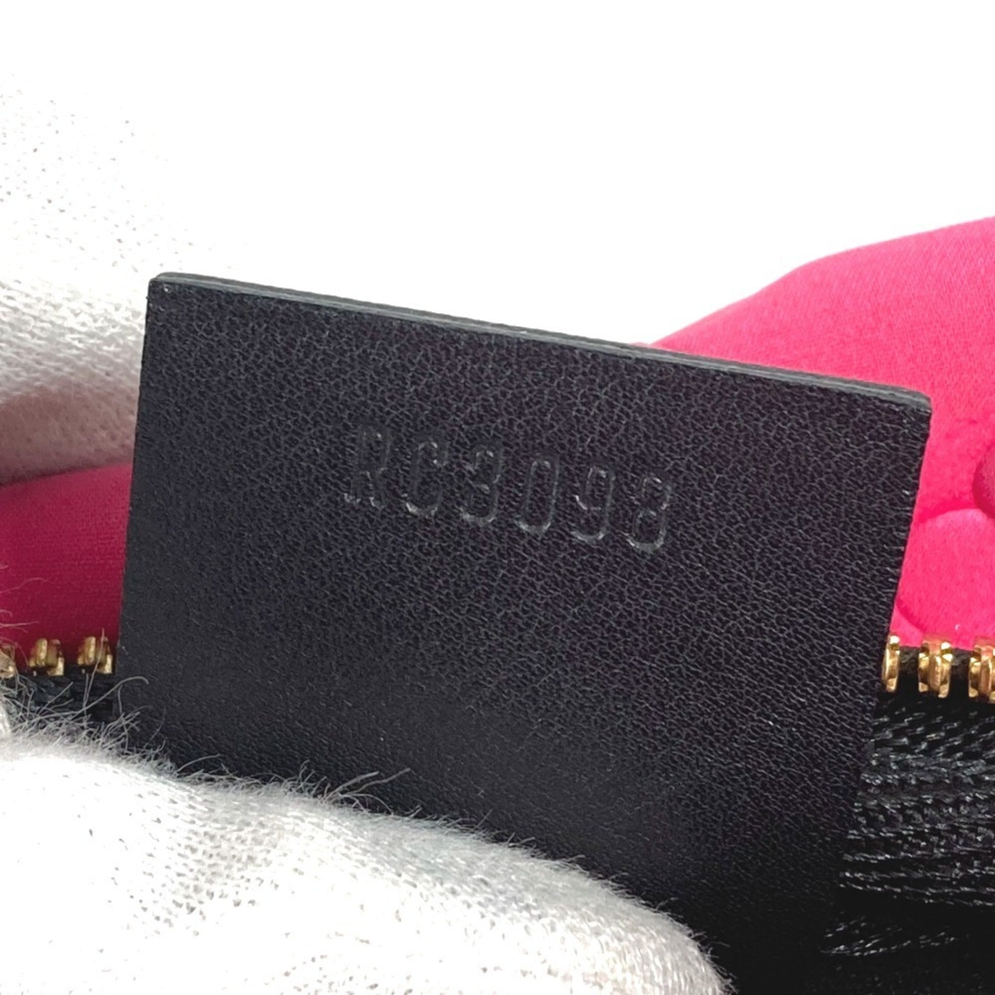 Louis Vuitton Black Galle Monogram Pink Monogram Clutch Bag Pouch (Pre-Owned)