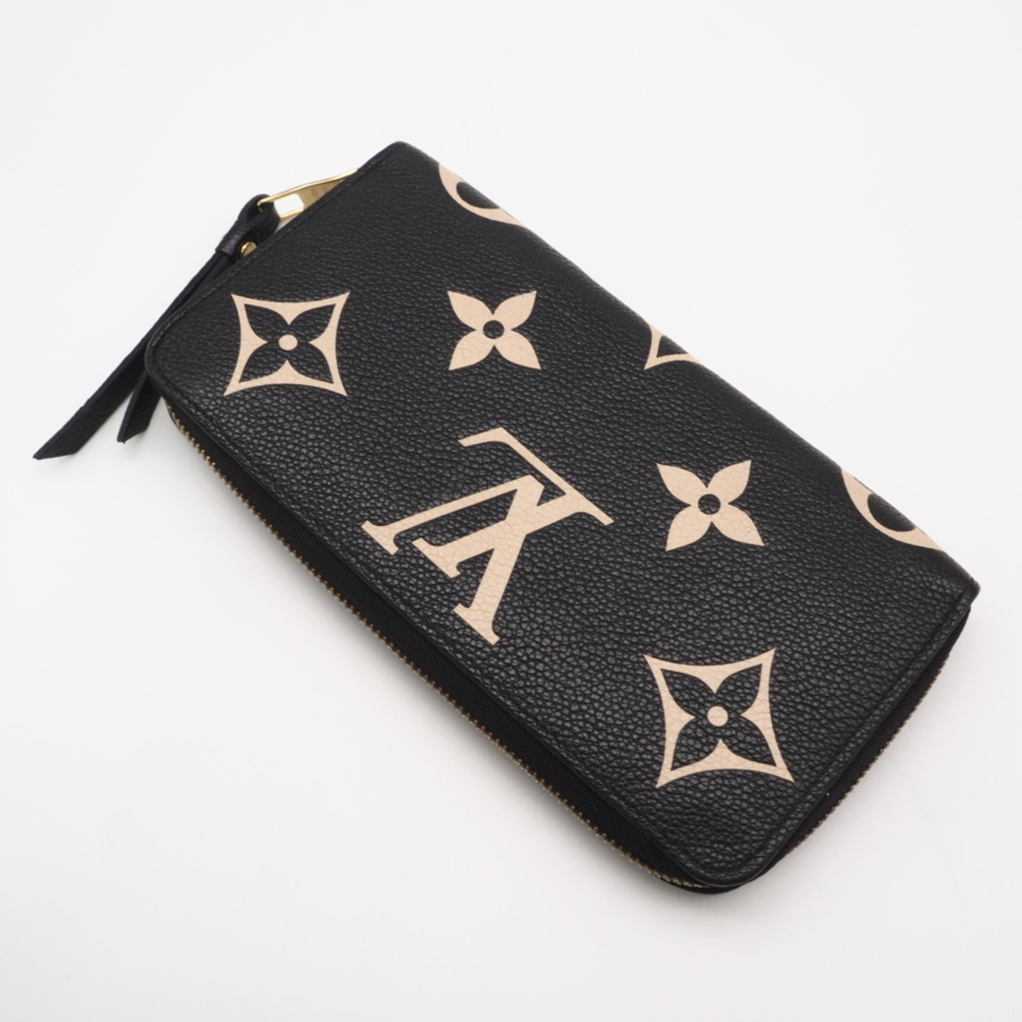 Louis Vuitton Bicolor Black Galle Monogram Monogram Empreinte Long Wallet (Bi-Fold) (Pre-Owned)