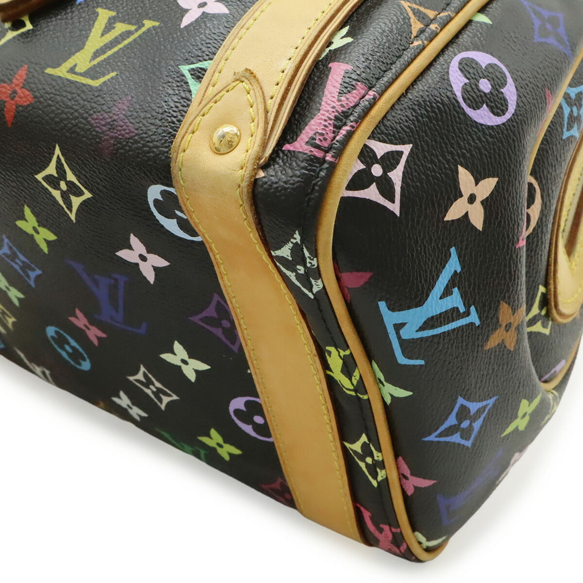 Louis Vuitton Black Monogram Multi-Color Noir Monogram Multicolore Handbag (Pre-Owned)