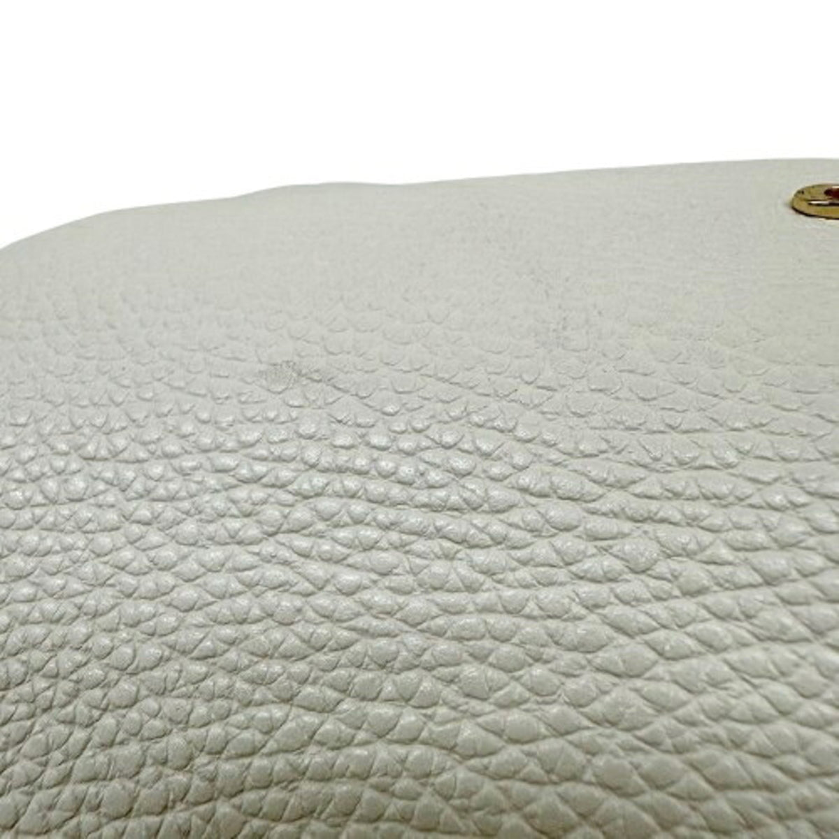 Coach Beige Brown White Leather Tote Bag (Pre-Owned)