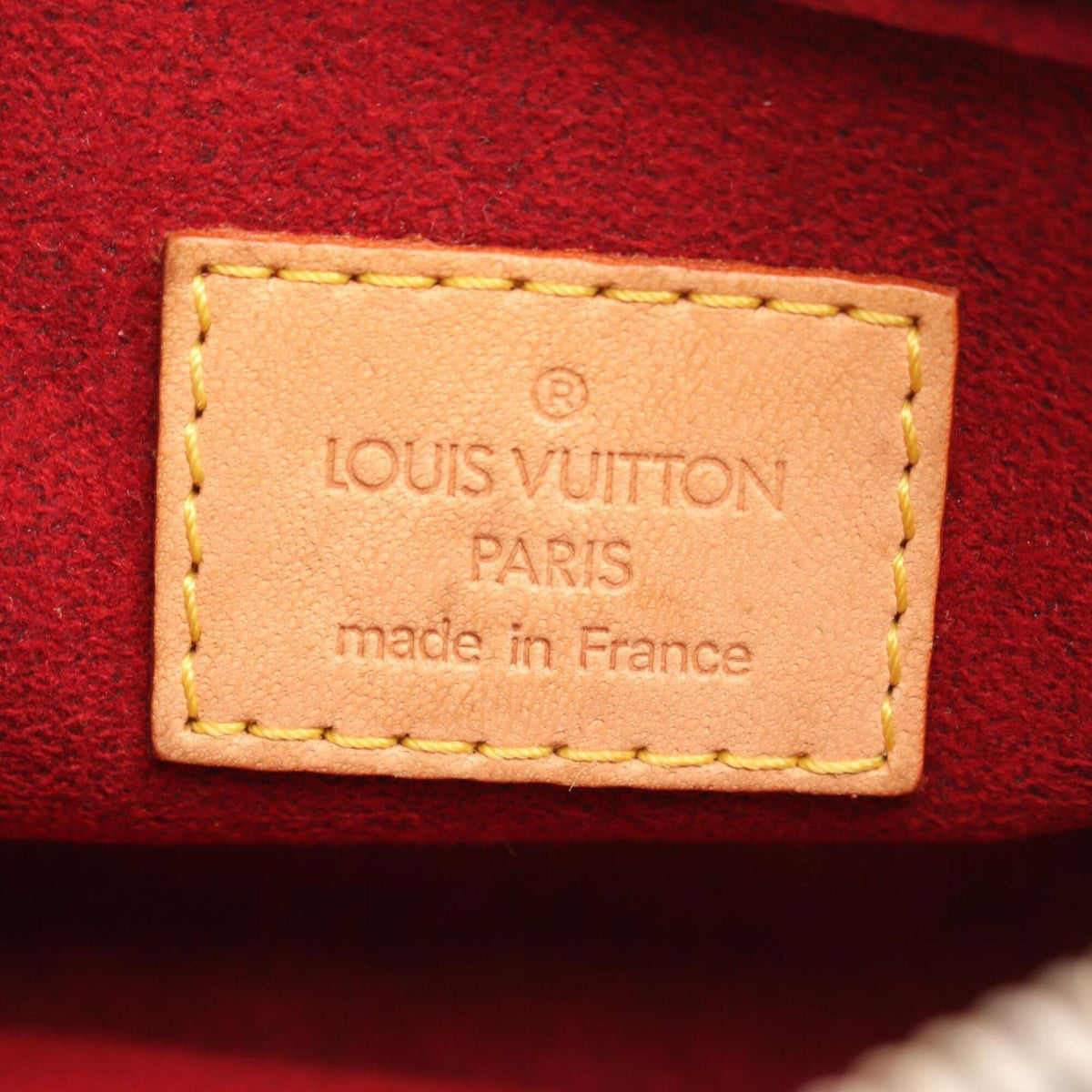 Louis Vuitton Brown Coated Canvas Leather Handbag Shoulder Bag (Pre-Owned)
