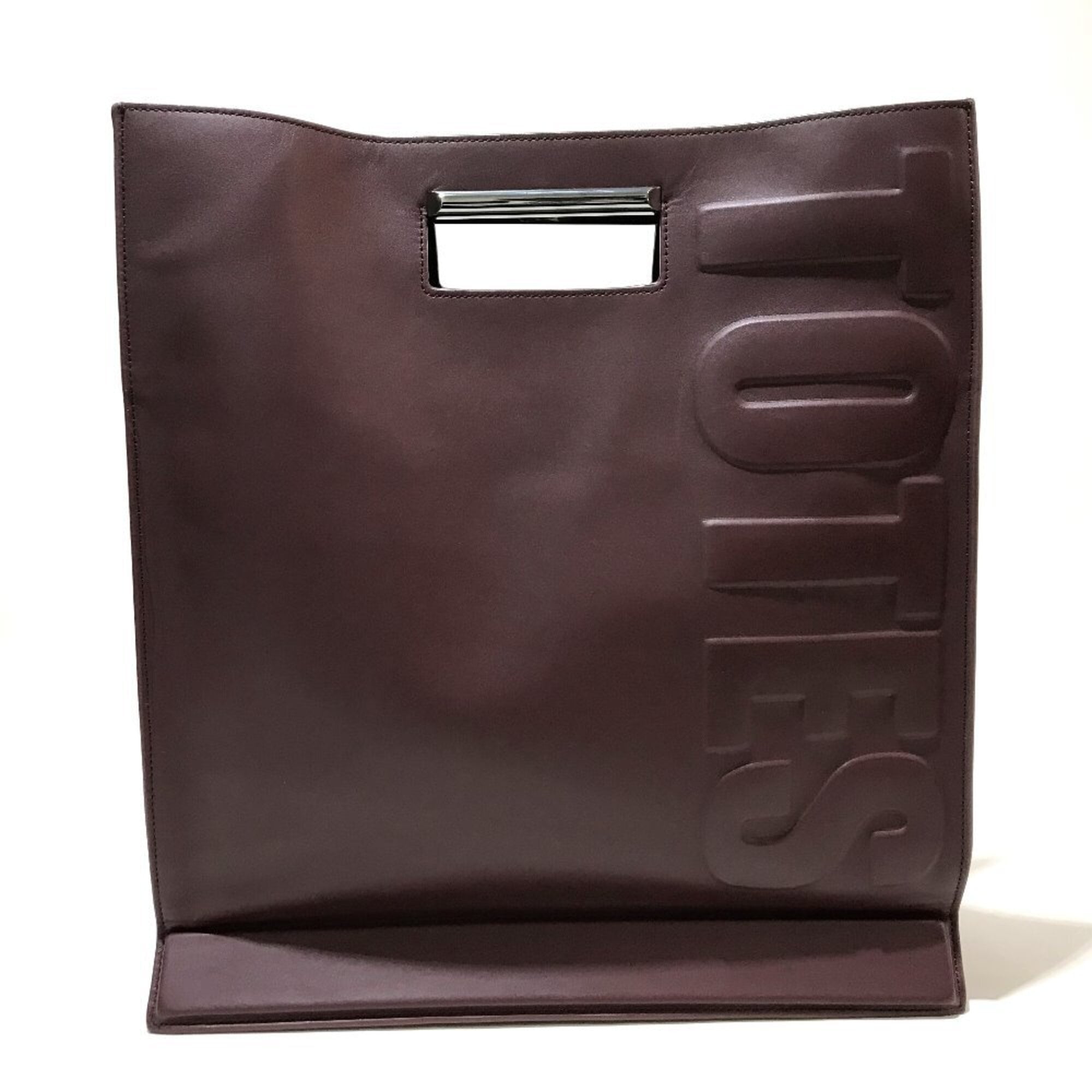 3.1 Phillip Lim Bordeaux Leather Handbag Tote Bag (Pre-Owned)