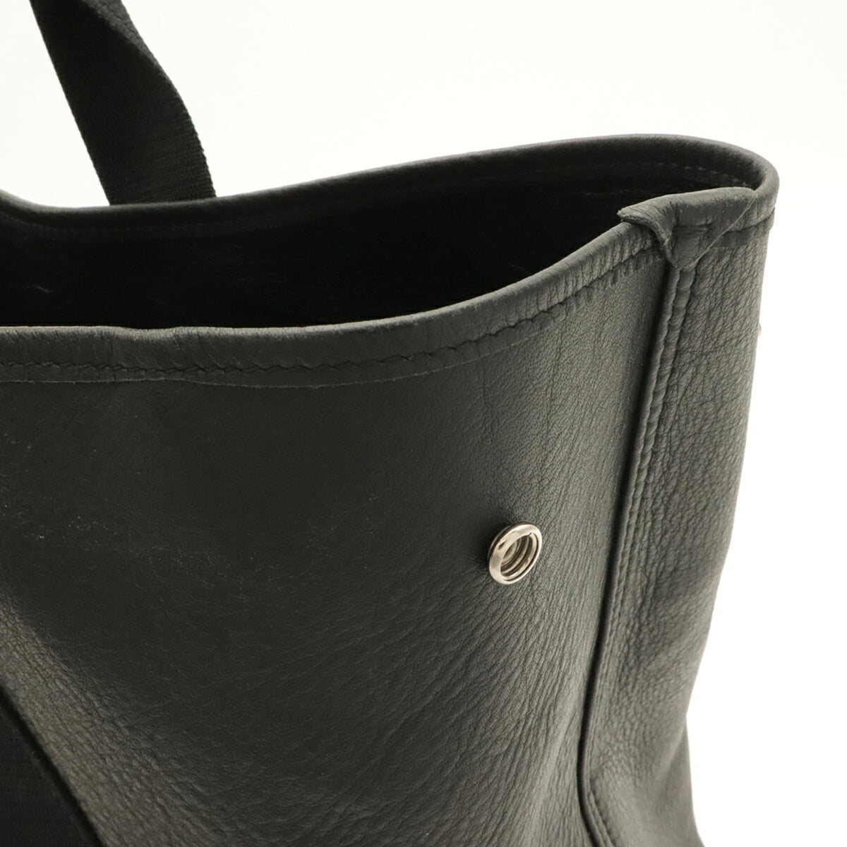 Balenciaga Black Leather Pouch Shoulder Bag Tote Bag (Pre-Owned)