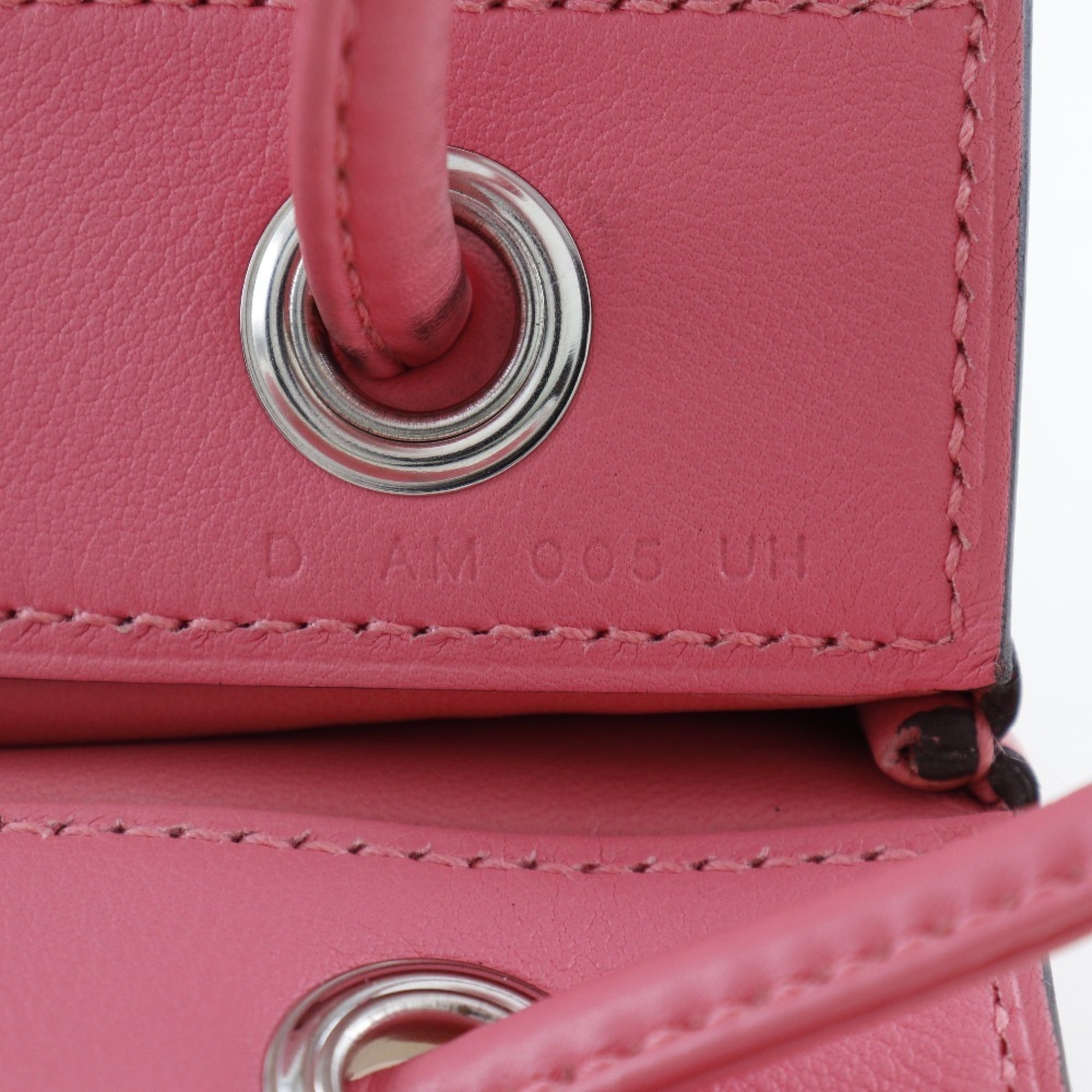 Hermes Pink Leather Shoulder Bag (Pre-Owned)
