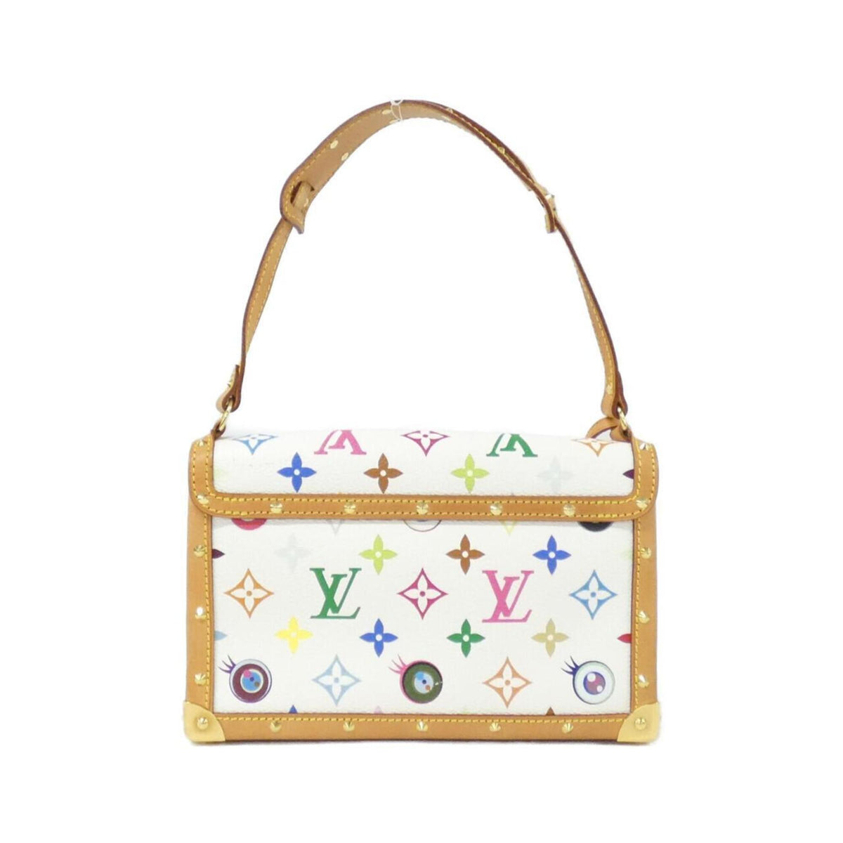 Louis Vuitton White Coated Canvas Pochette Shoulder Bag (Pre-Owned)