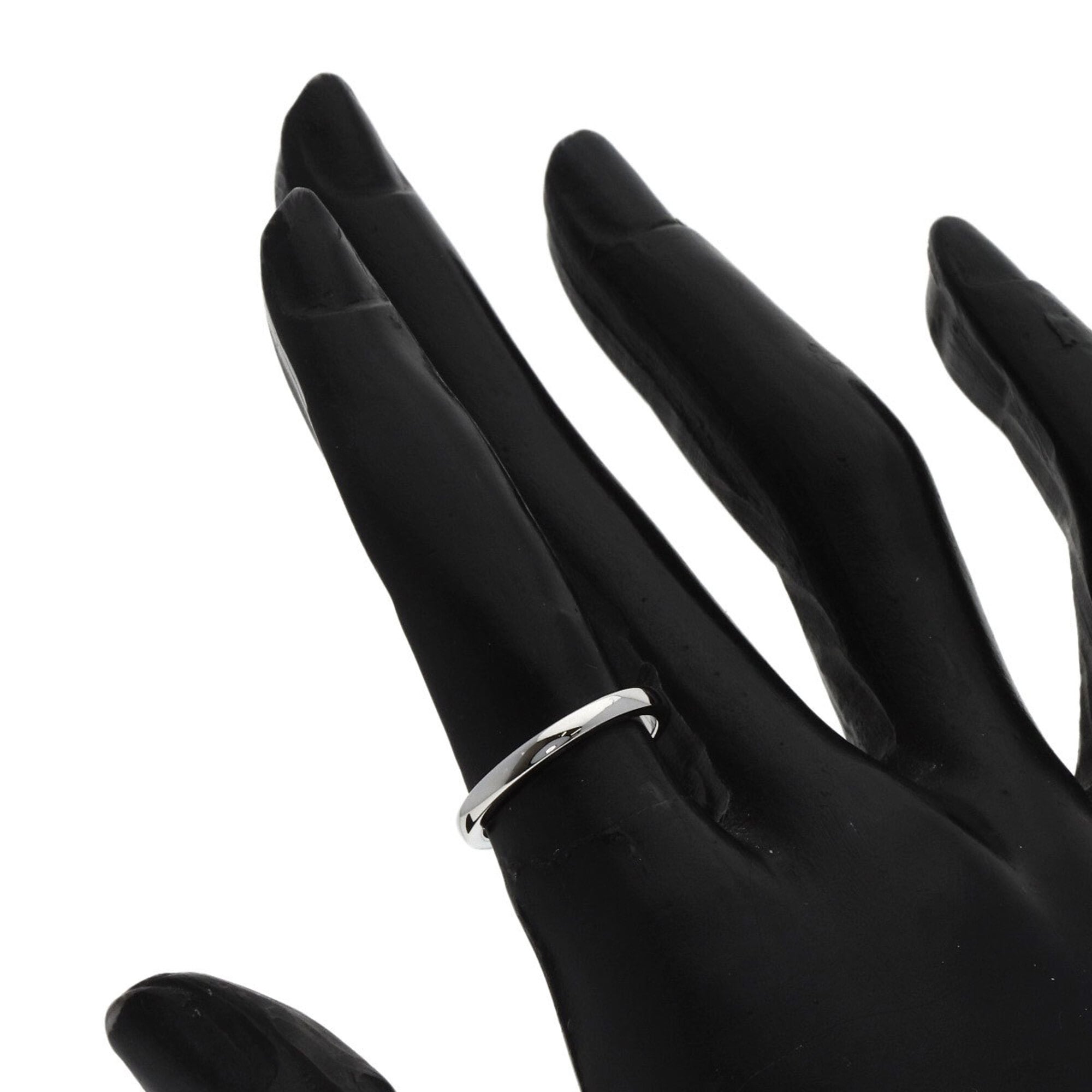 Cartier Platinum Platinum 950 Band Ring (Pre-Owned)
