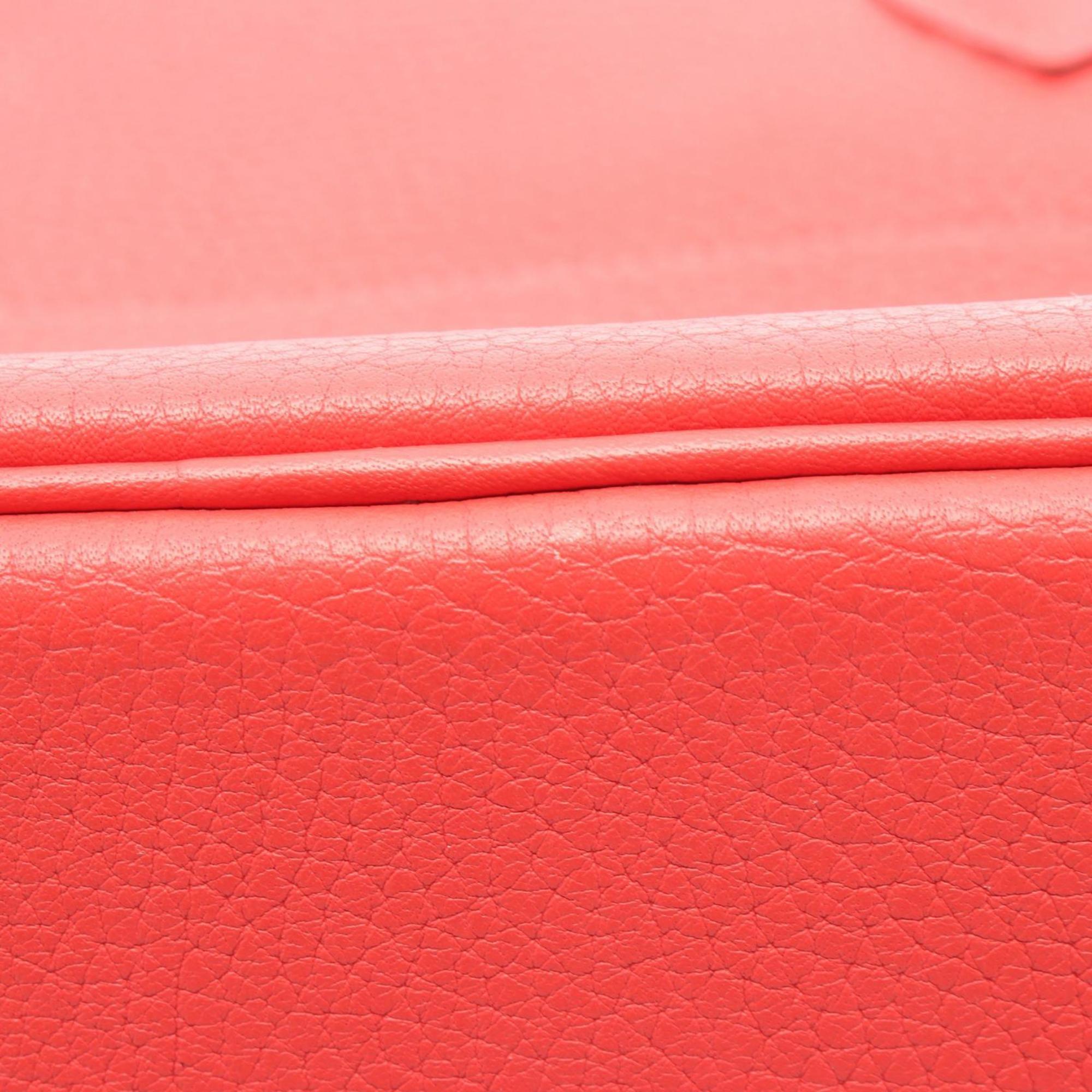 Hermes Red Color Rose Jaipur Leather Handbag (Pre-Owned)
