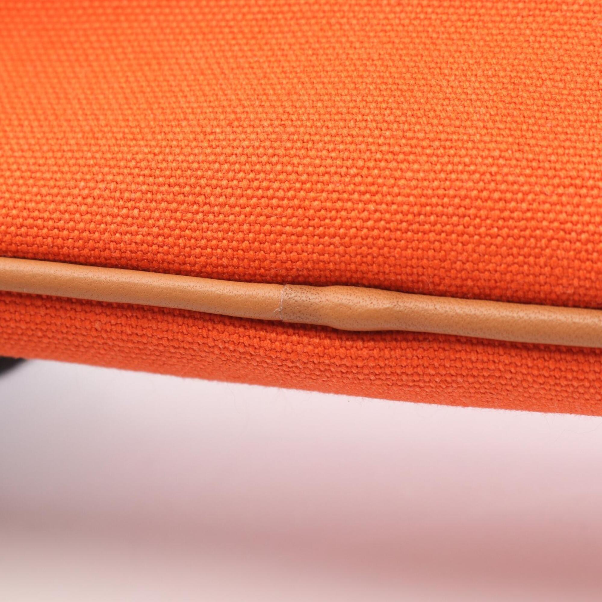 Hermes Orange Canvas Handbag Pouch (Pre-Owned)