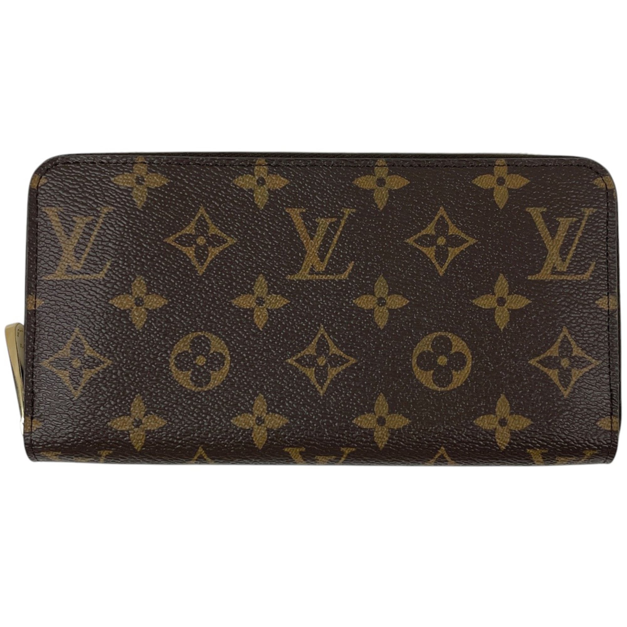 Louis Vuitton Brown Fuchsia Monogram Long Wallet (Bi-Fold) (Pre-Owned)