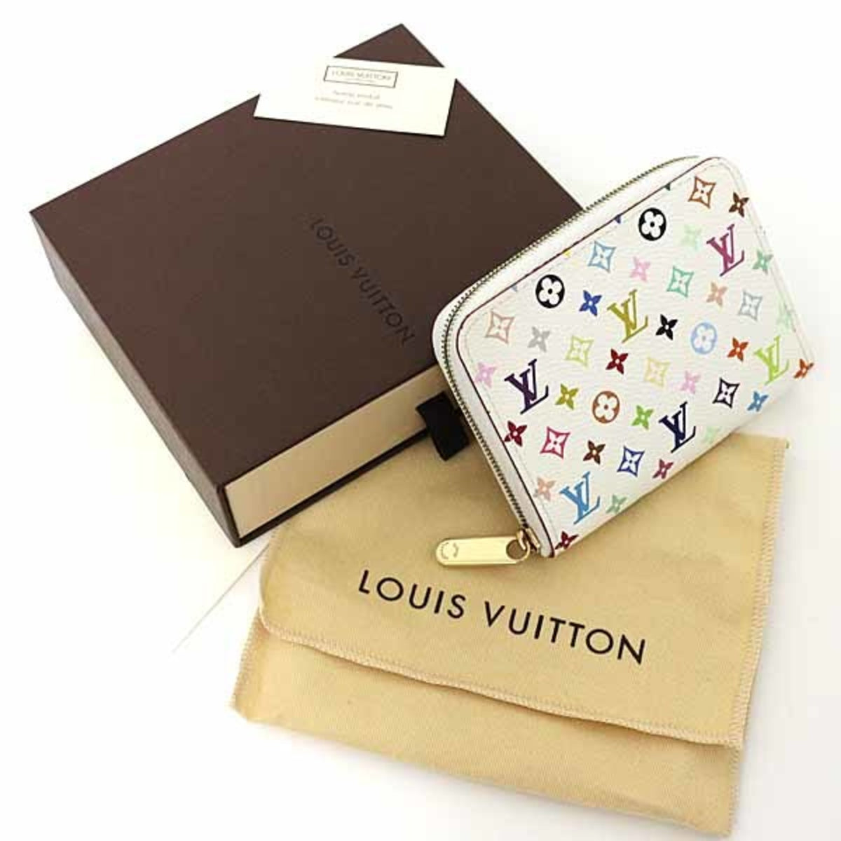 Louis Vuitton Blanc Multi-Color Monogram Multicolore Coin Purse/Coin Case (Pre-Owned)