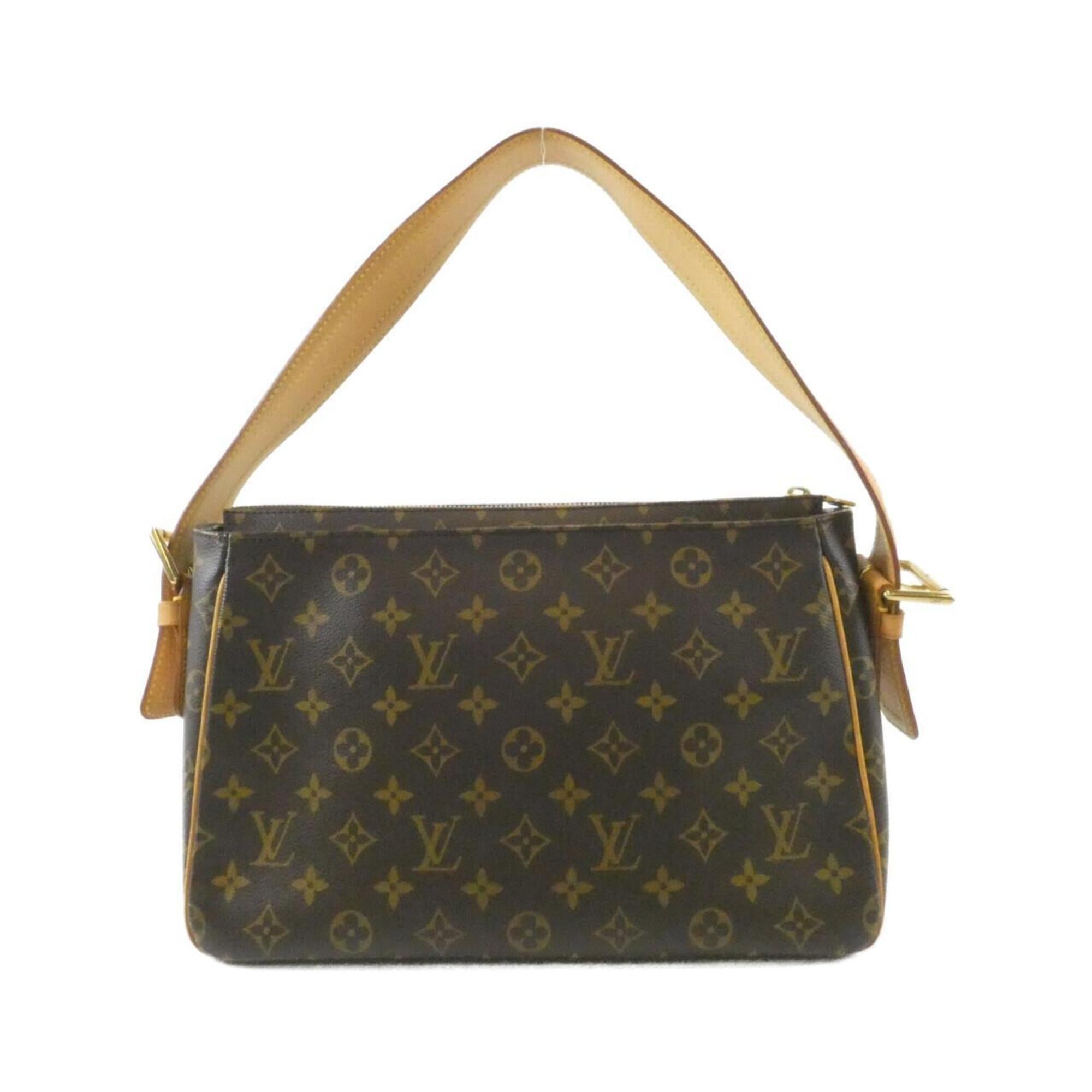 Louis Vuitton Brown Coated Canvas Shoulder Bag (Pre-Owned)