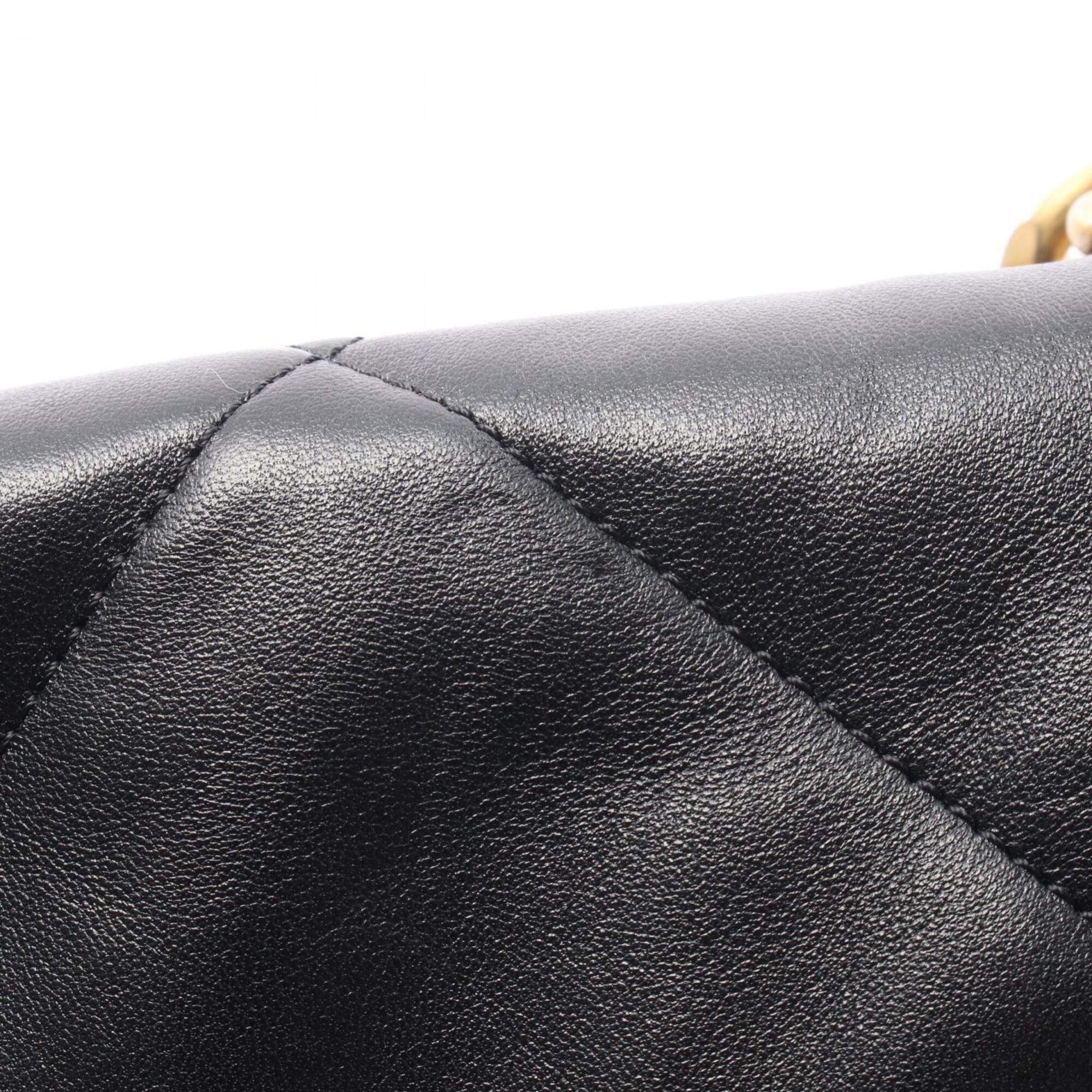 Chanel Black Leather Shoulder Bag (Pre-Owned)