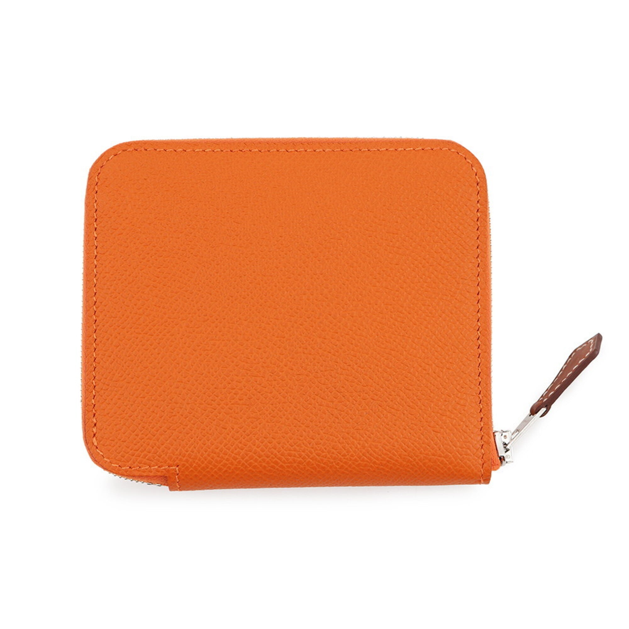 Hermes Orange Epsom Leather Coin Purse/Coin Case (Pre-Owned)