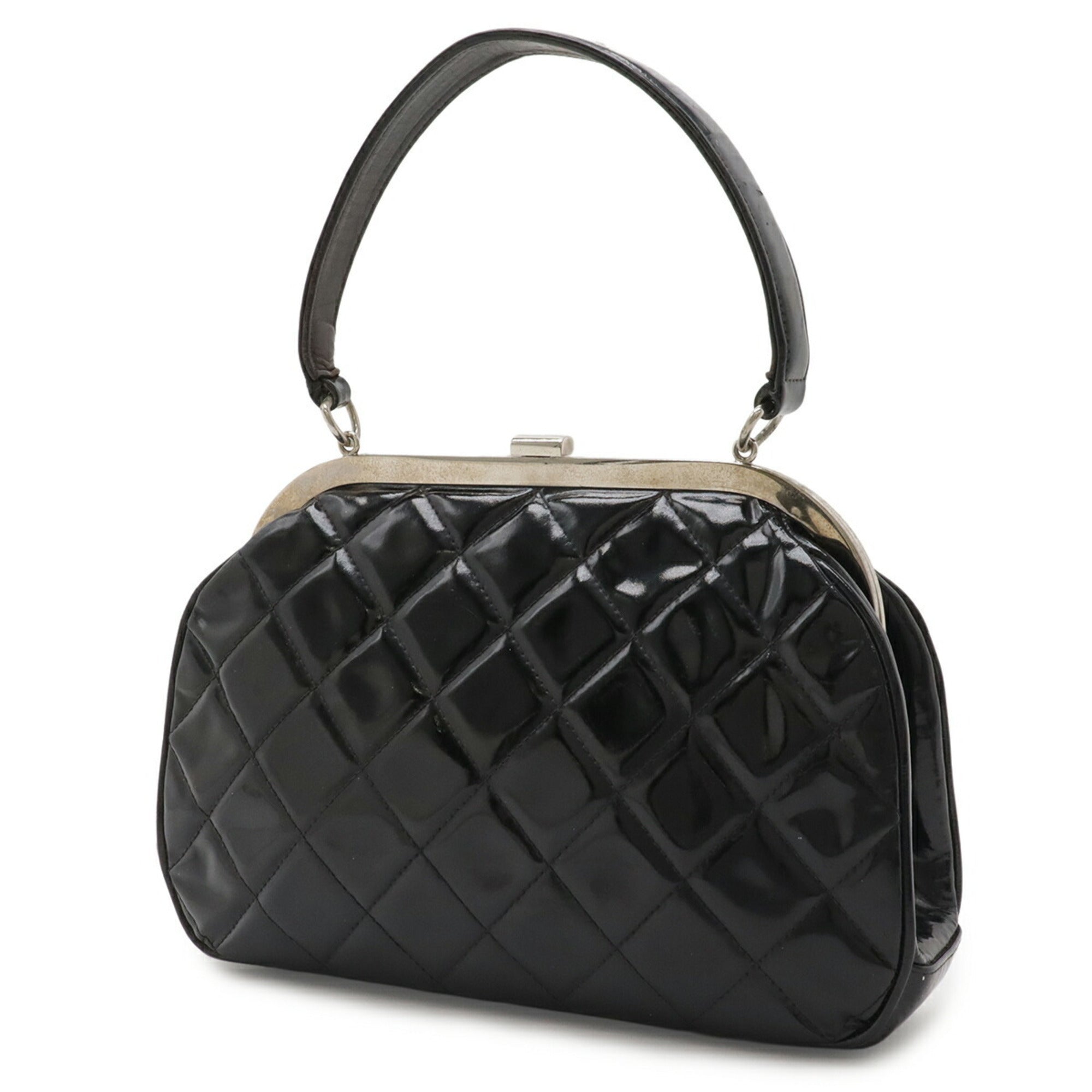 Chanel Matelasse Black Ethylen Vinyl Acetate (Eva) Handbag (Pre-Owned)