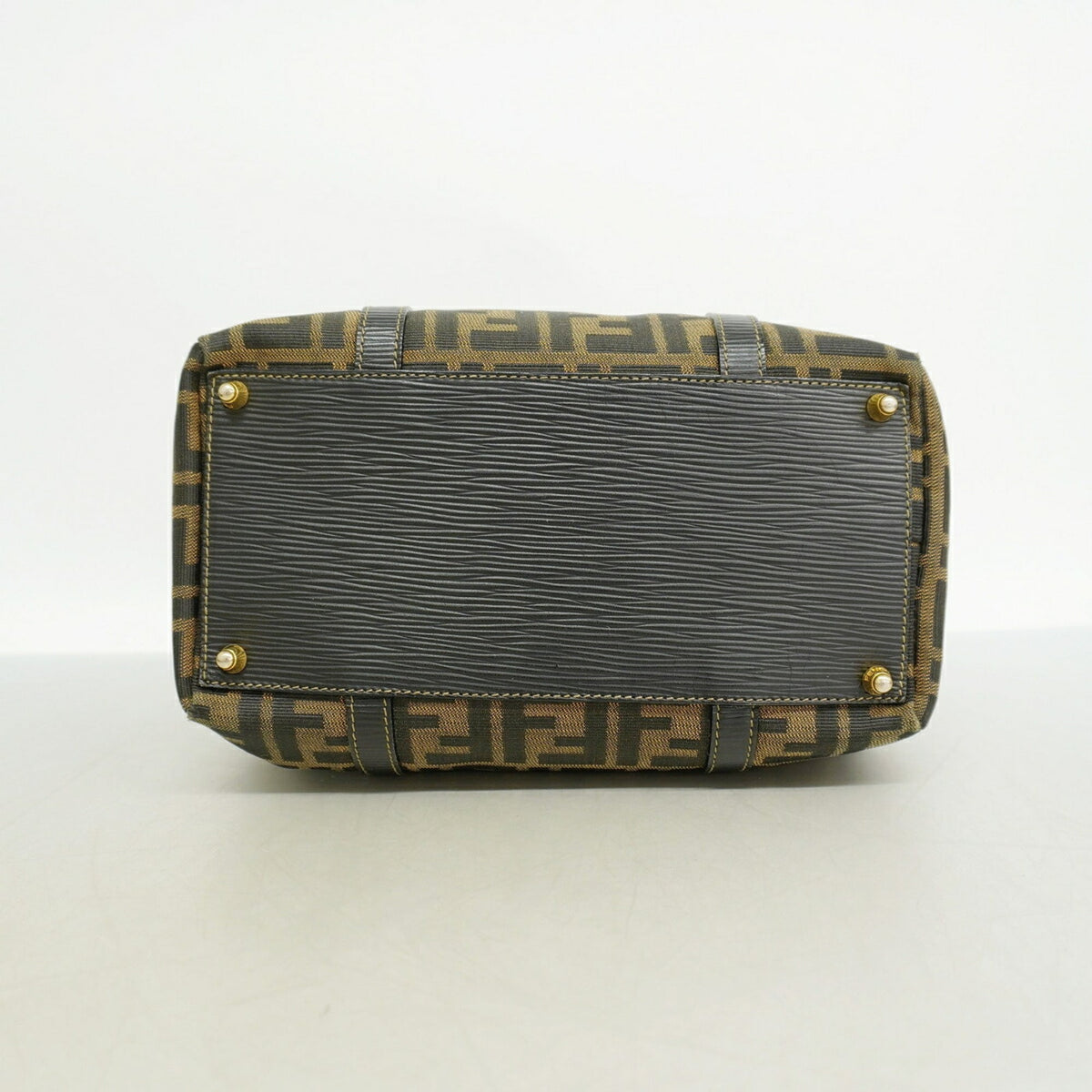 Fendi Brown Canvas Handbag (Pre-Owned)