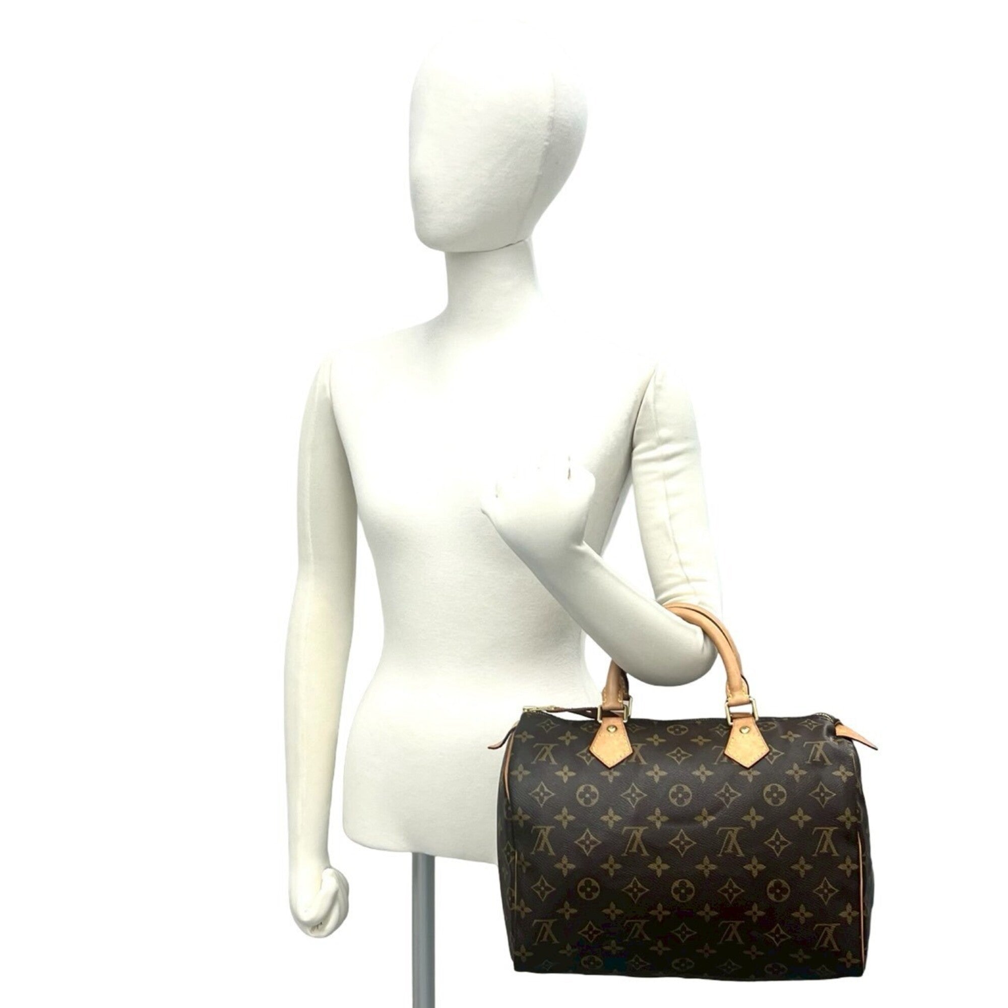 Louis Vuitton Brown Leather Pvc Boston Bag Handbag (Pre-Owned)