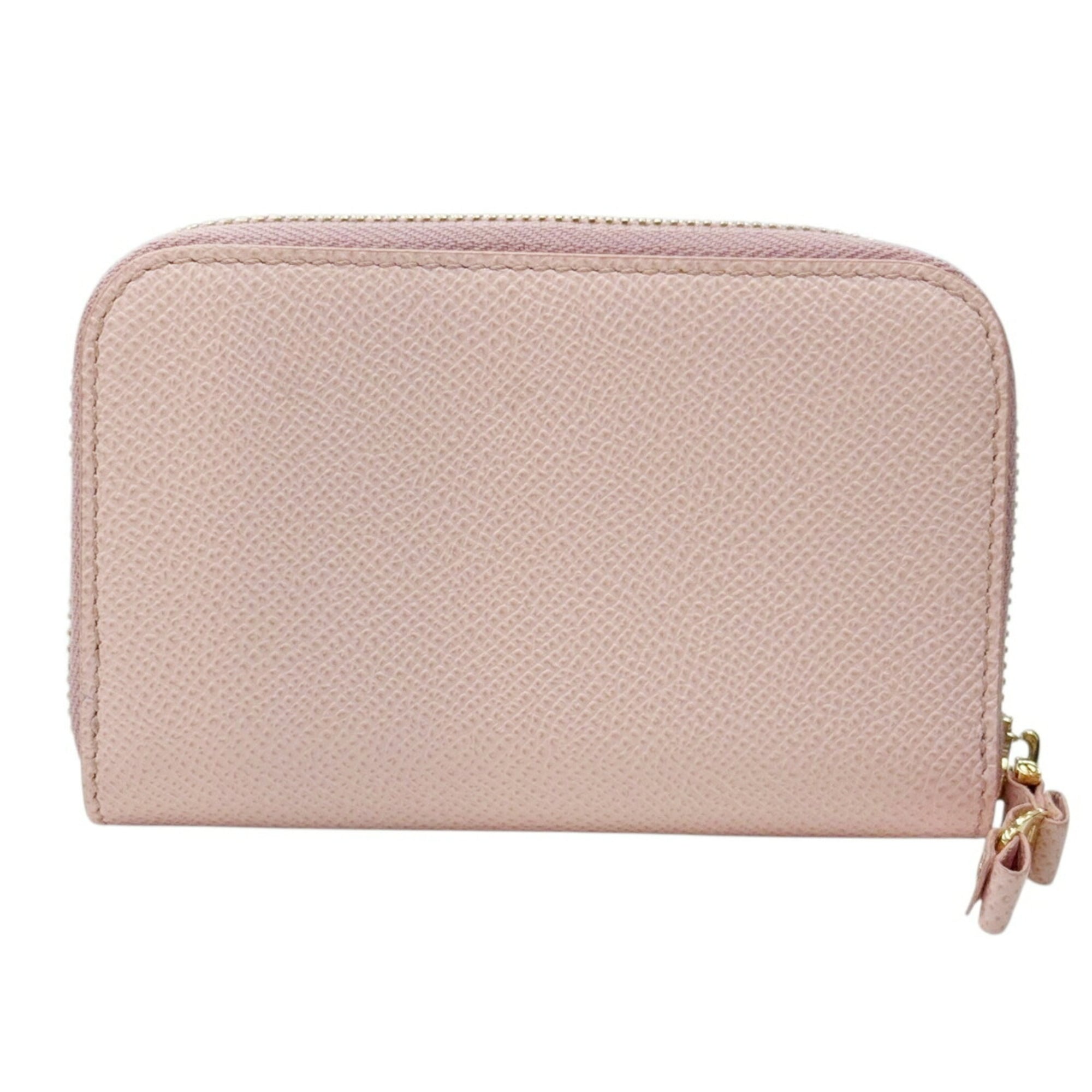 Salvatore Ferragamo Light Pink Leather Coin Purse/Coin Case (Pre-Owned)