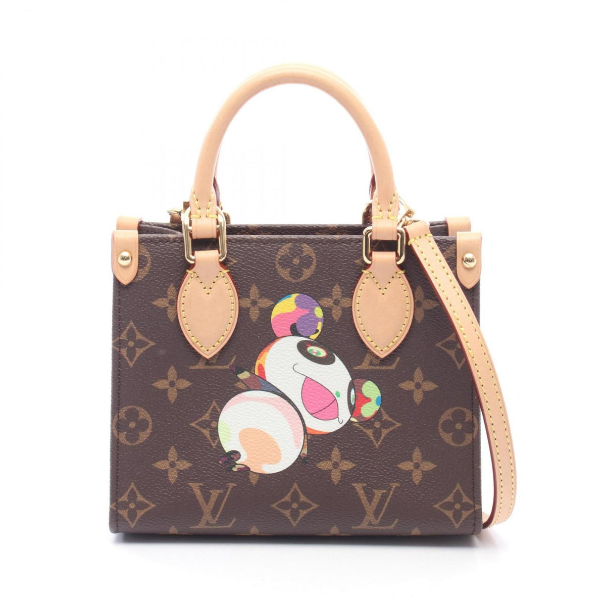 Louis Vuitton Brown Monogram Pvc Coated Canvas Leather Handbag (Pre-Owned)