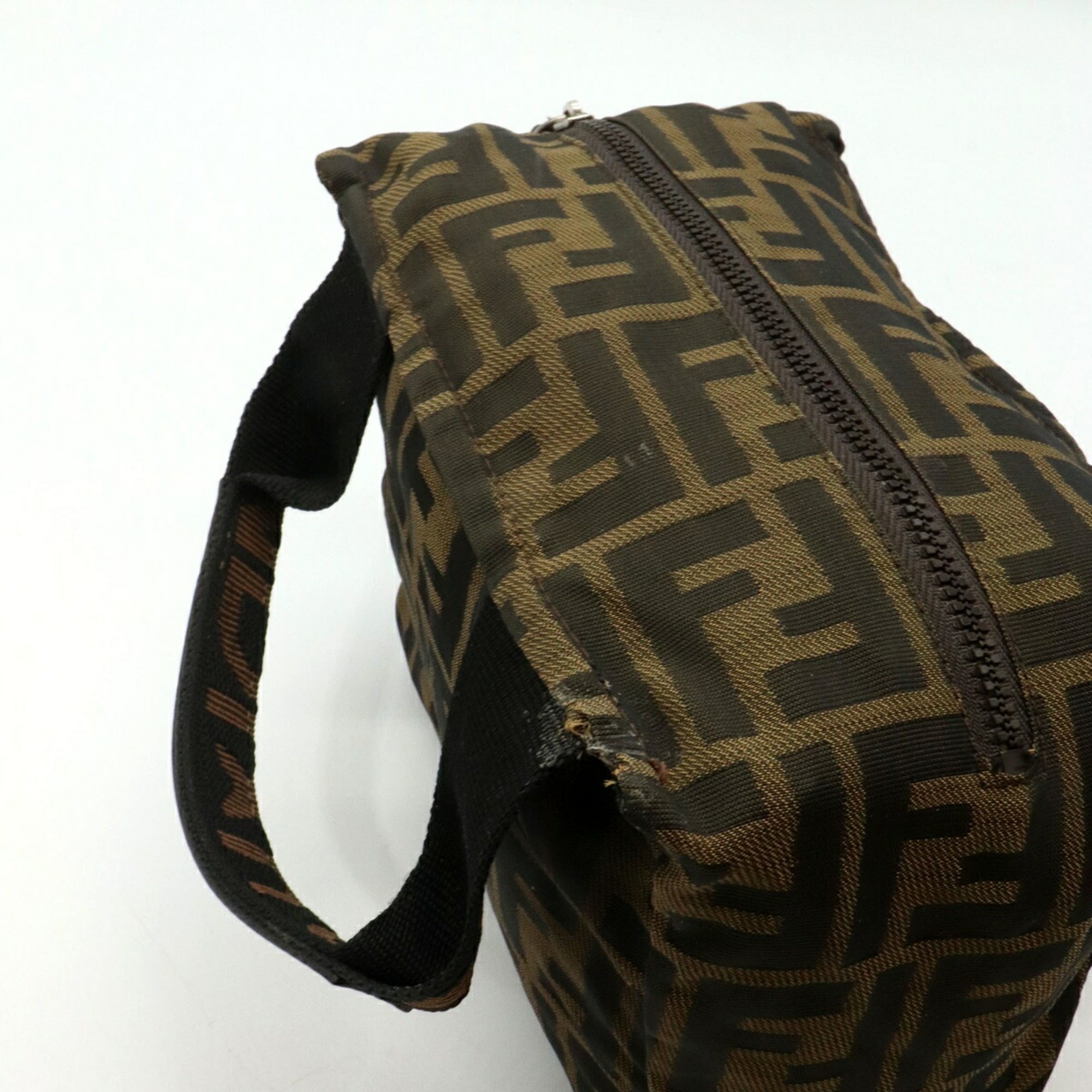 Fendi Khaki Nylon Handbag (Pre-Owned)