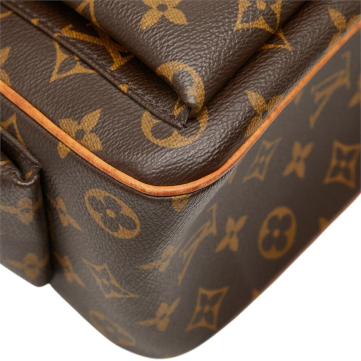 Louis Vuitton Brown Pvc Leather Shoulder Bag Tote Bag (Pre-Owned)