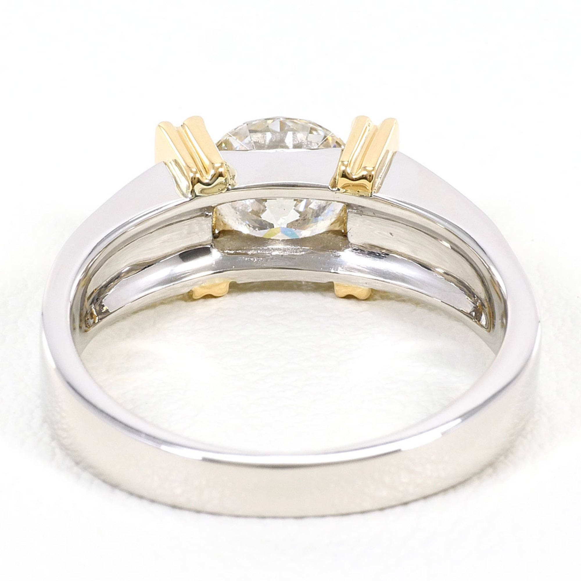 Unbranded Platinum Yellow Gold Yellow Gold (18K) Platinum 900 Band Ring (Pre-Owned)