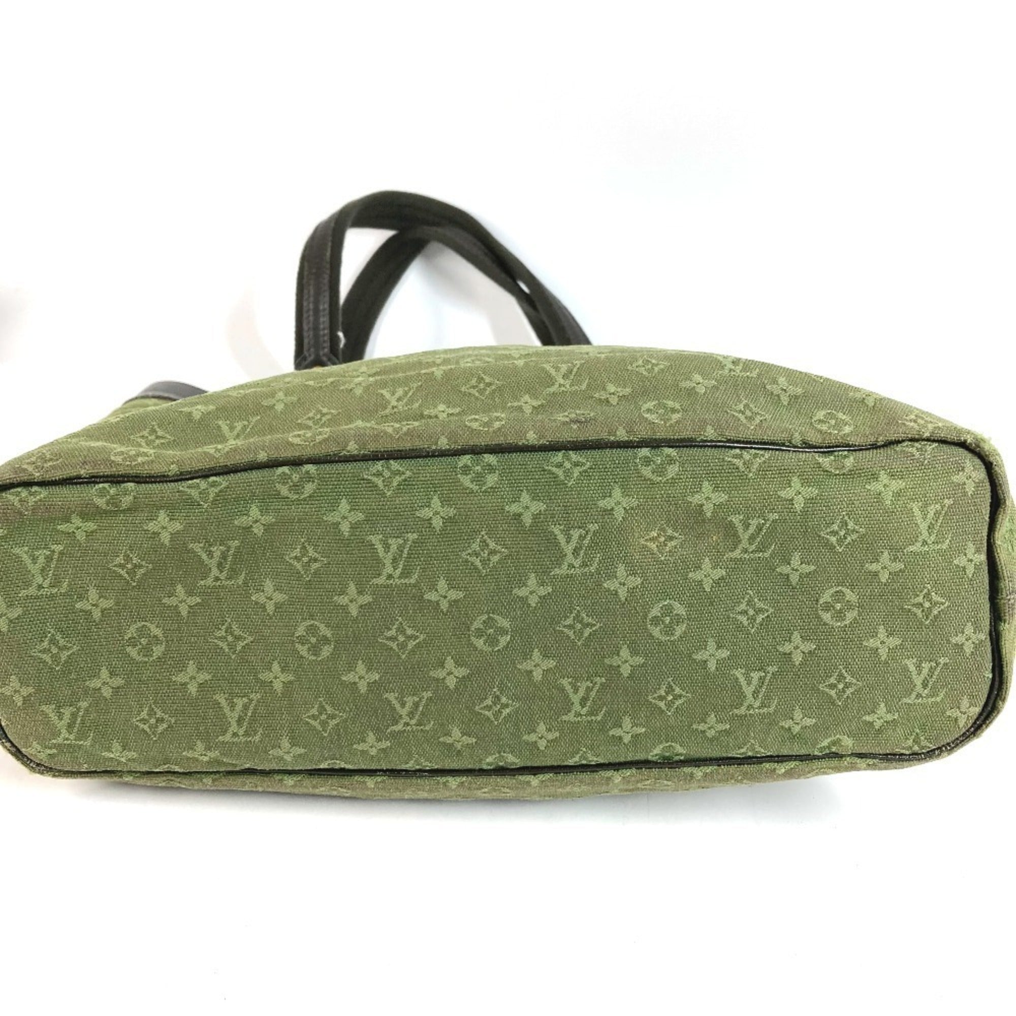 Louis Vuitton Khaki Monogram Mini Shoulder Bag Tote Bag (Pre-Owned)