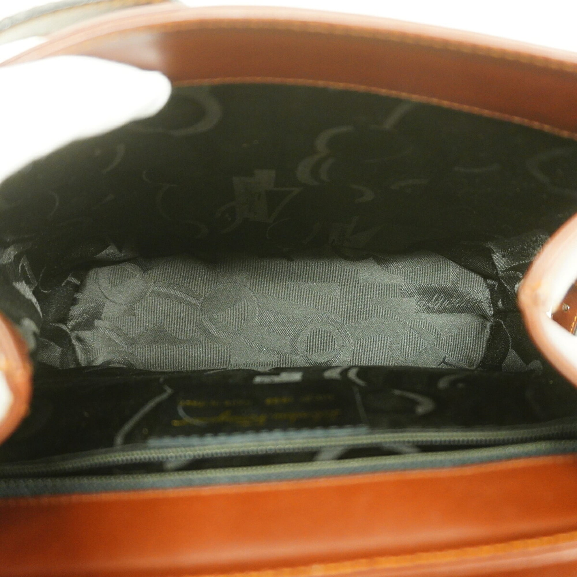 Salvatore Ferragamo Brown Leather Handbag (Pre-Owned)