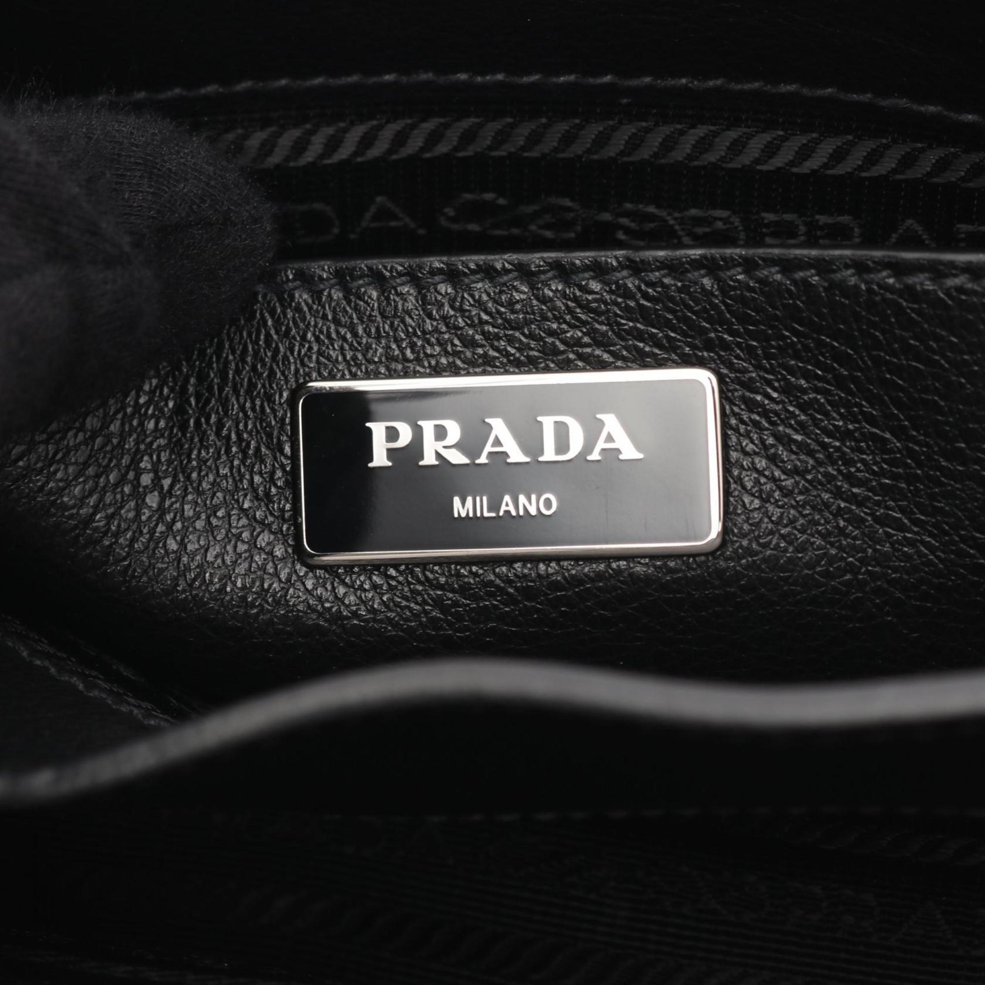 Prada Black Leather Shoulder Bag (Pre-Owned)