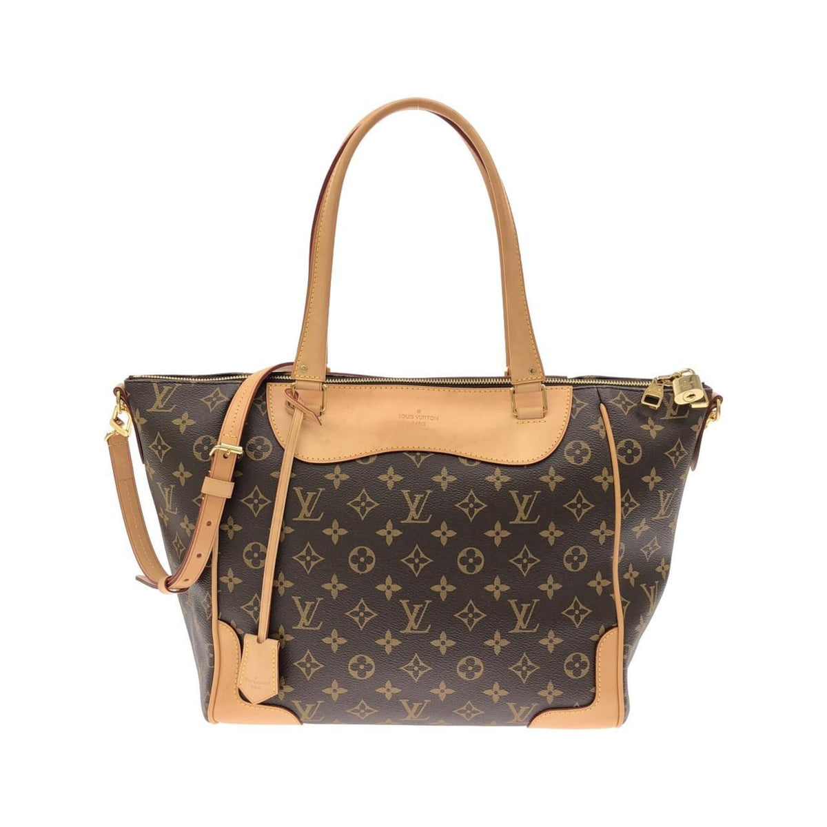 Louis Vuitton Brown Coated Canvas Handbag (Pre-Owned)