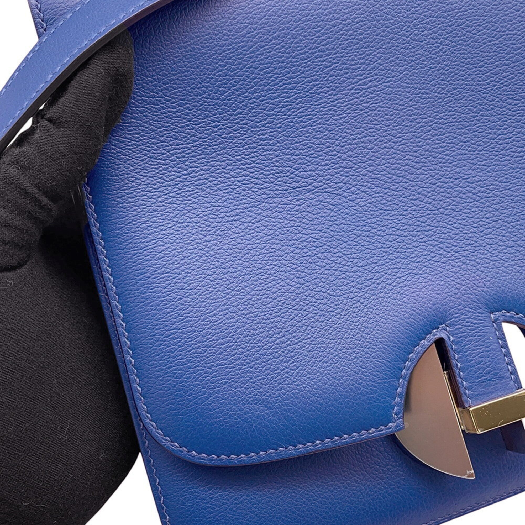 Hermes Kara Blue Handbag Shoulder Bag (Pre-Owned)
