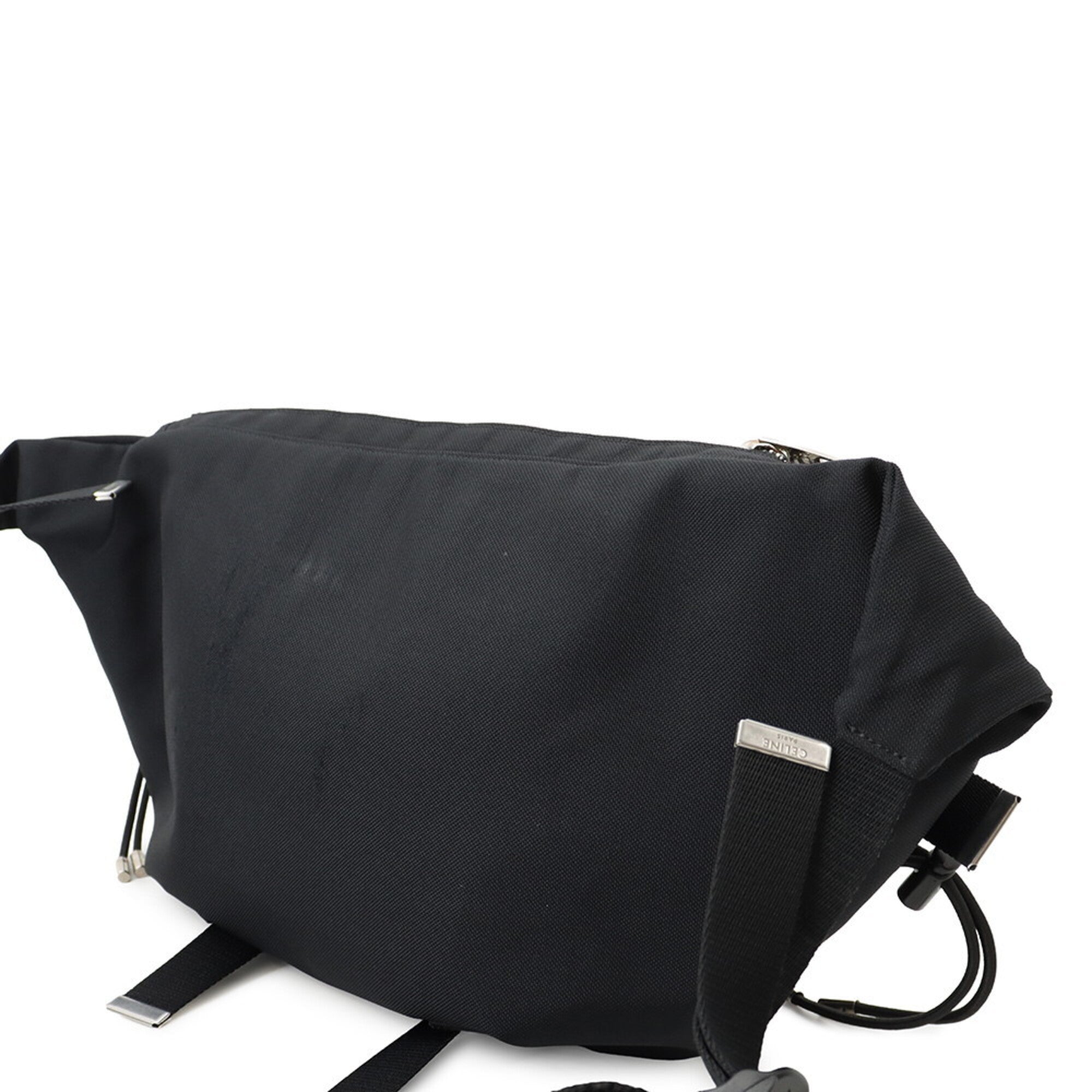 Celine Black Canvas Handbag Sling Bag (Pre-Owned)