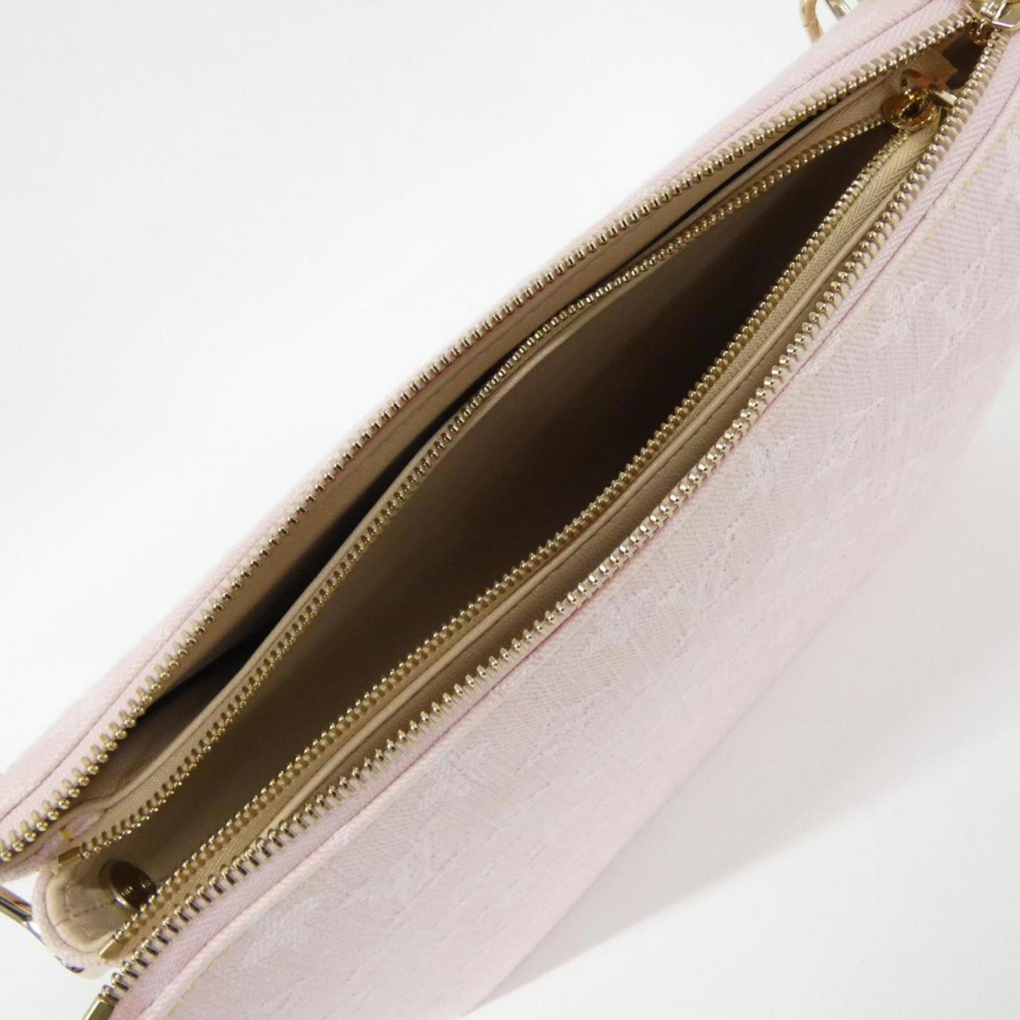 Louis Vuitton Pink Denim Handbag (Pre-Owned)