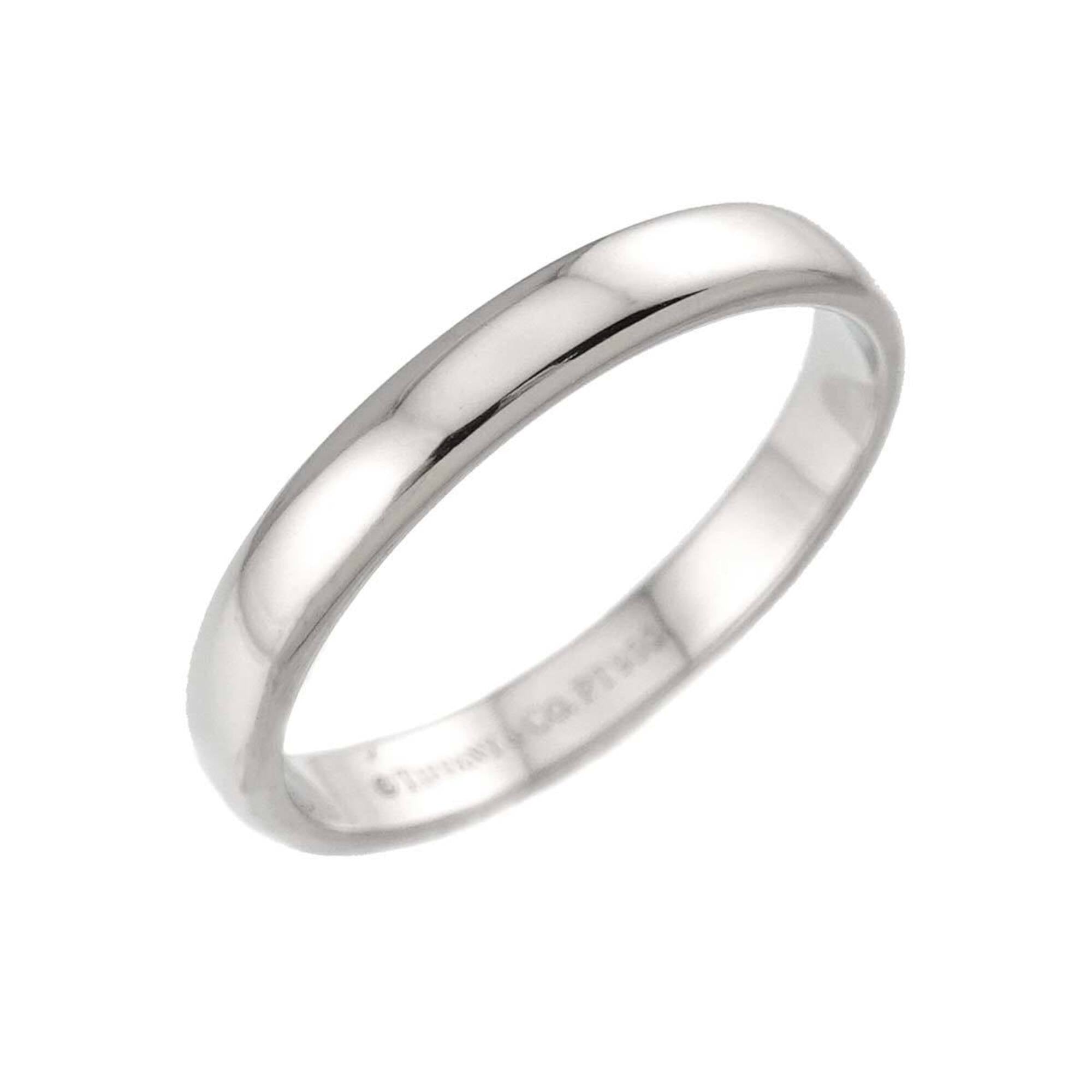 Tiffany Platinum Platinum 950 Band Ring (Pre-Owned)