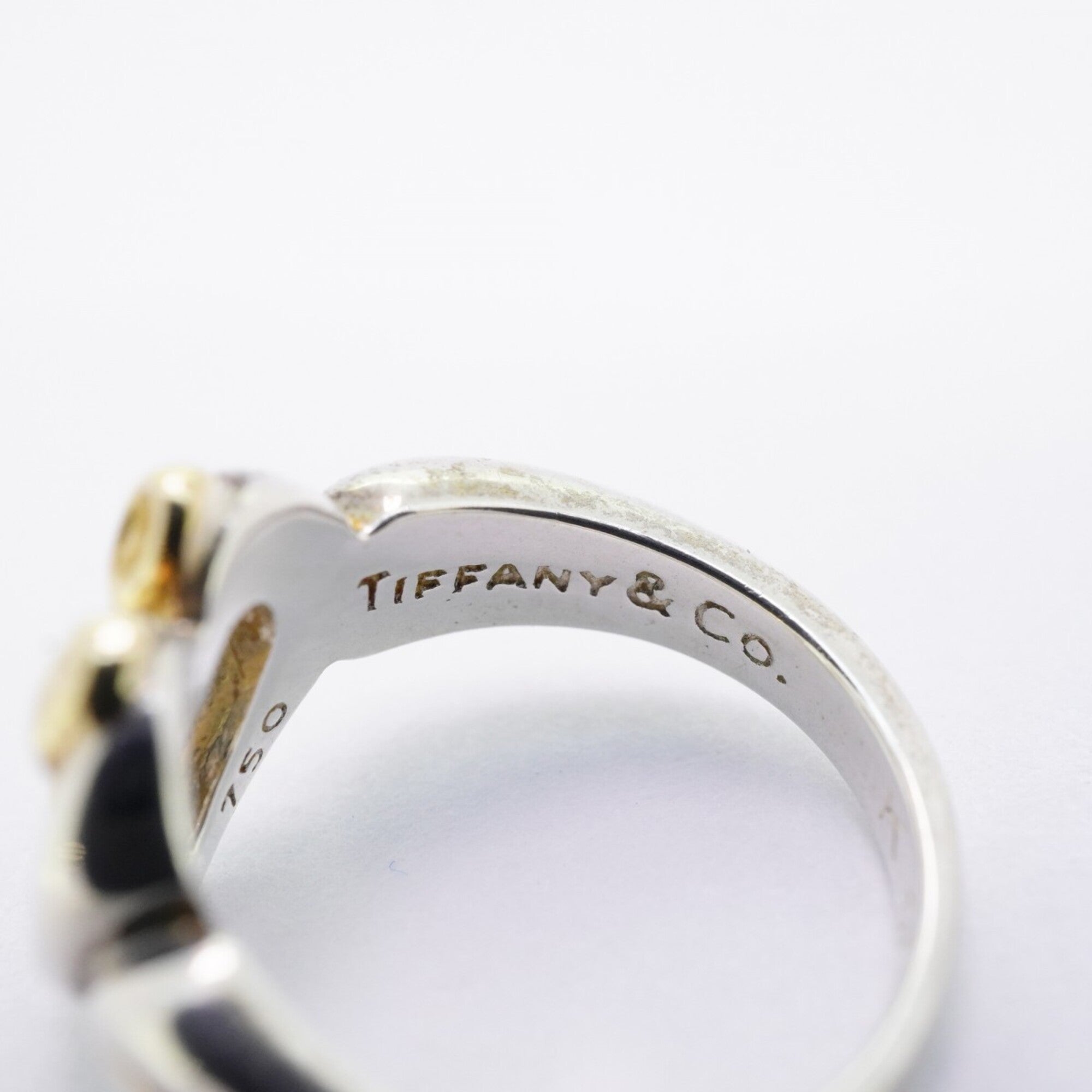 Tiffany Yellow Gold (18K) Silver 925 Band Ring (Pre-Owned)