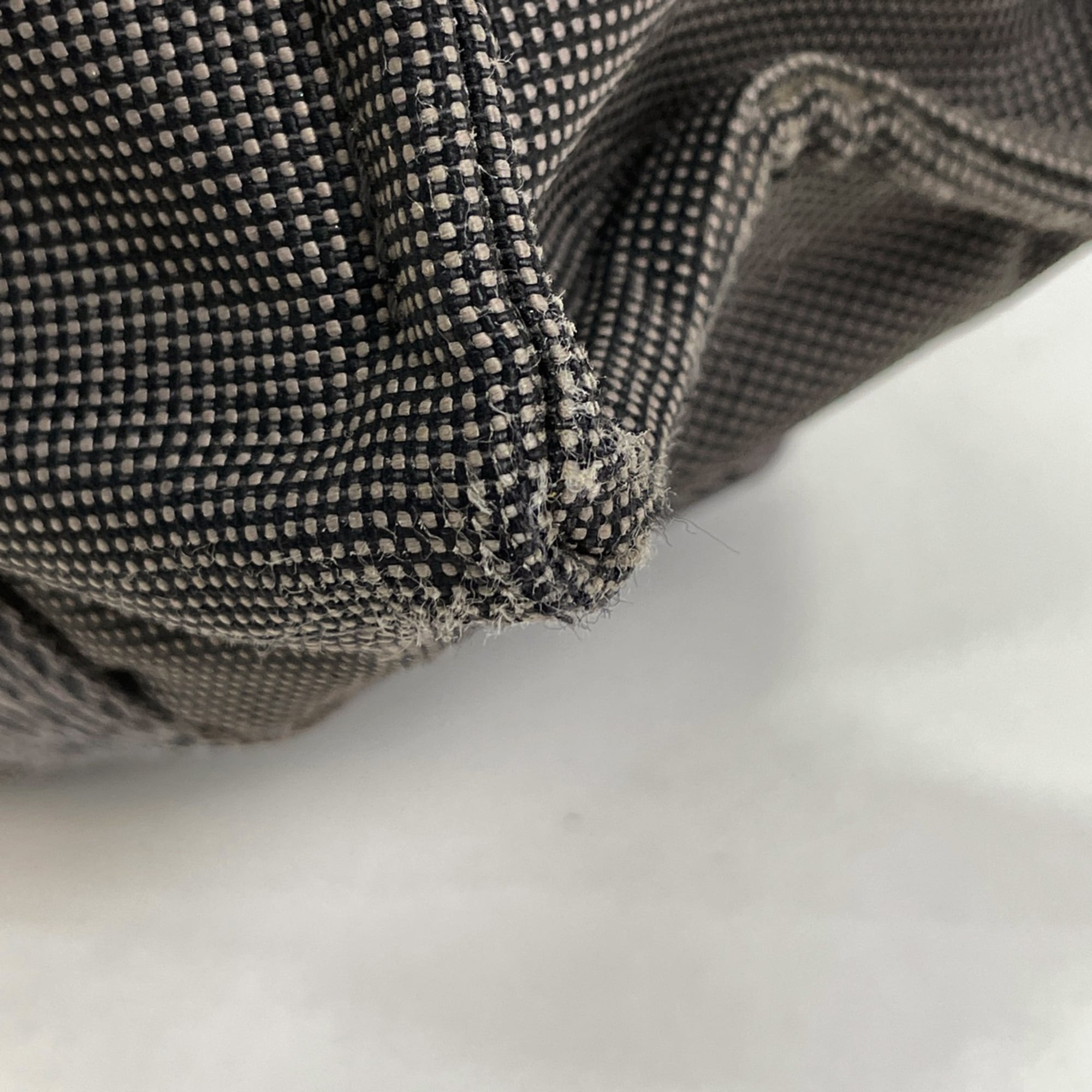 Hermes Gray Nylon Canvas Backpack (Pre-Owned)